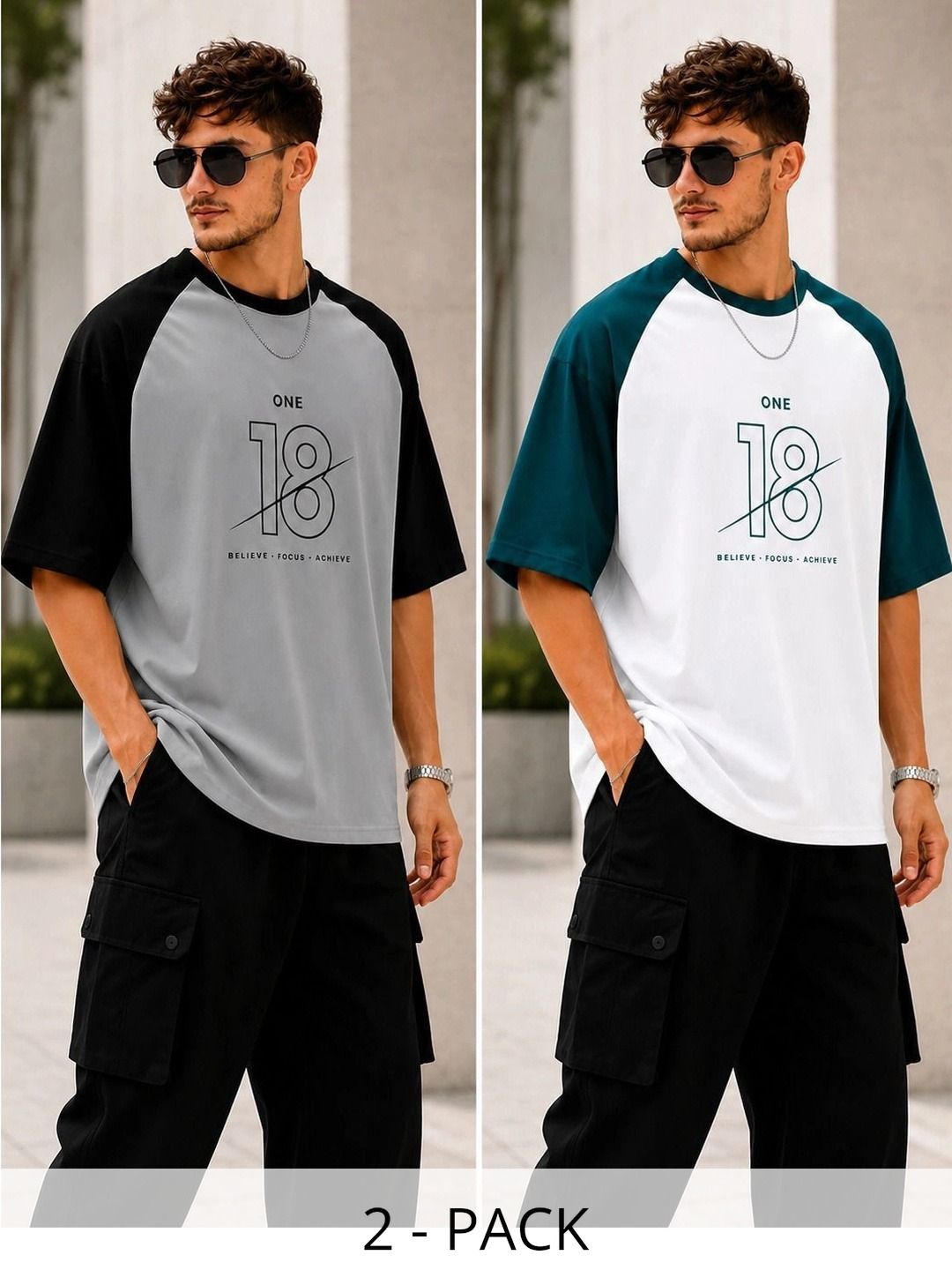 NB Nicky Boy Men Typography 2 Colourblocked T-shirt-picture-21