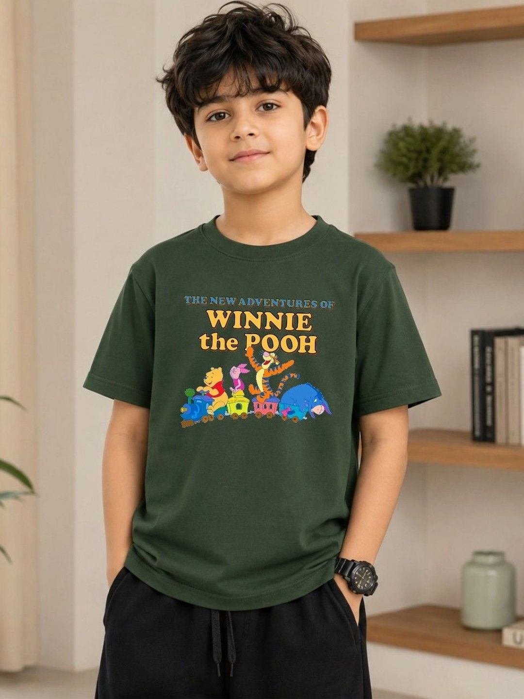 Disney By Miss and Chief Boys Winnie The Pooh Printed T-shirt-picture-57
