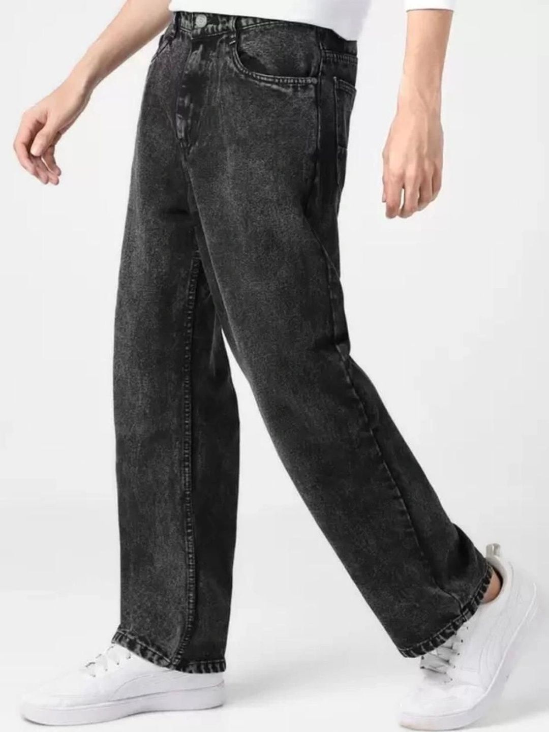 FLAYING Men Relaxed Fit Mid-Rise Jeans-picture-43