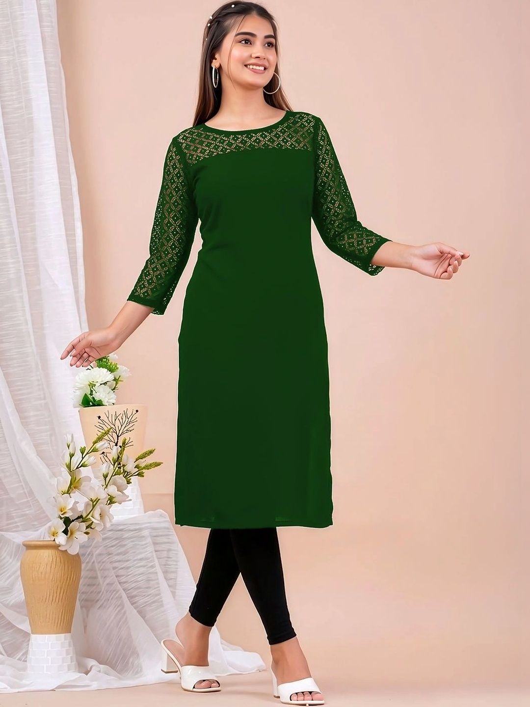 Dream Beauty Fashion Woven Design Kurti-picture-39