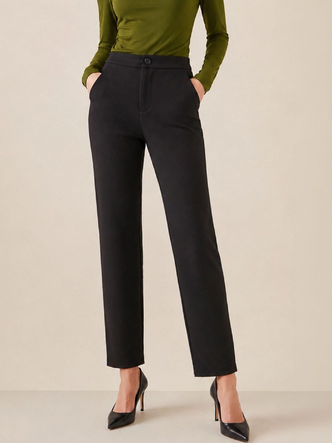 SASSAFRAS BASICS Women Slim Fit Trousers-picture-33
