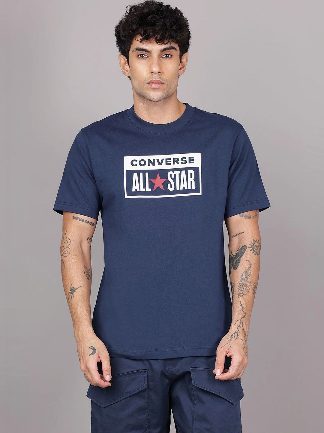 Converse Unisex Brand Logo Printed T-shirt-picture-45