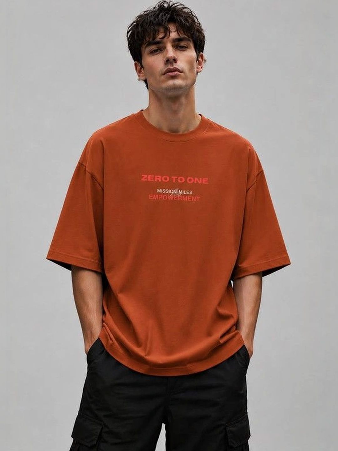 9TUNKI Men Typography Printed Pure Cotton T-shirt-picture-14