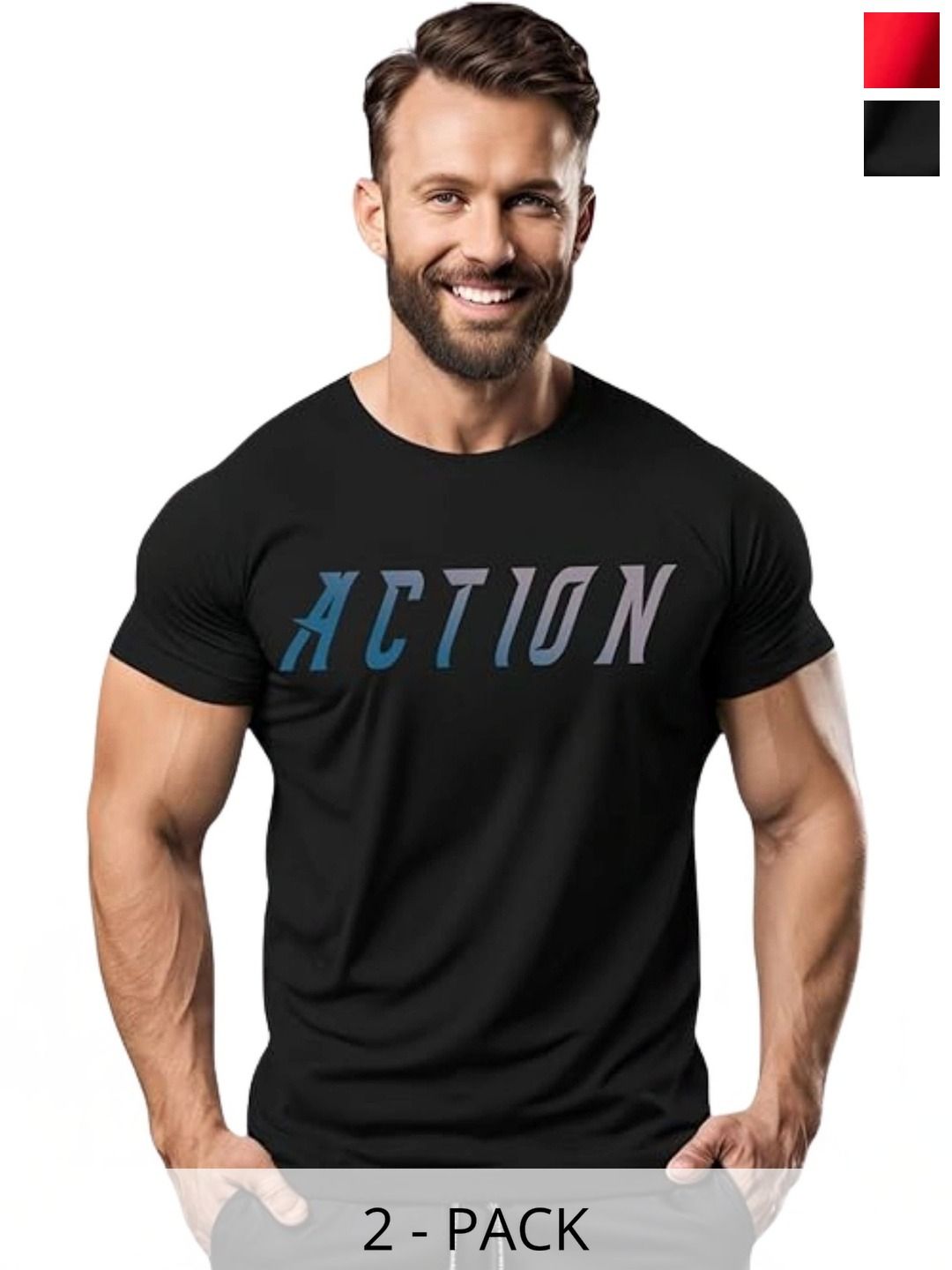 3Colors Men Typography 2 Printed Moisture Wicking T-shirt-picture-37