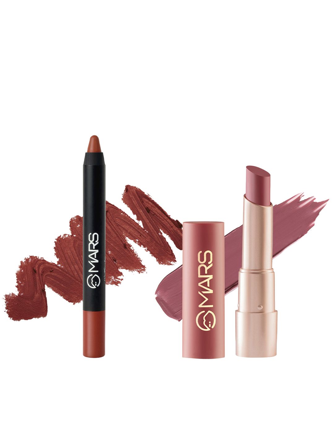 MARS Set of Smudge Wont Budge Lip Crayon & Ultra Pigmented Creamy Matte Lipstick-image-38
