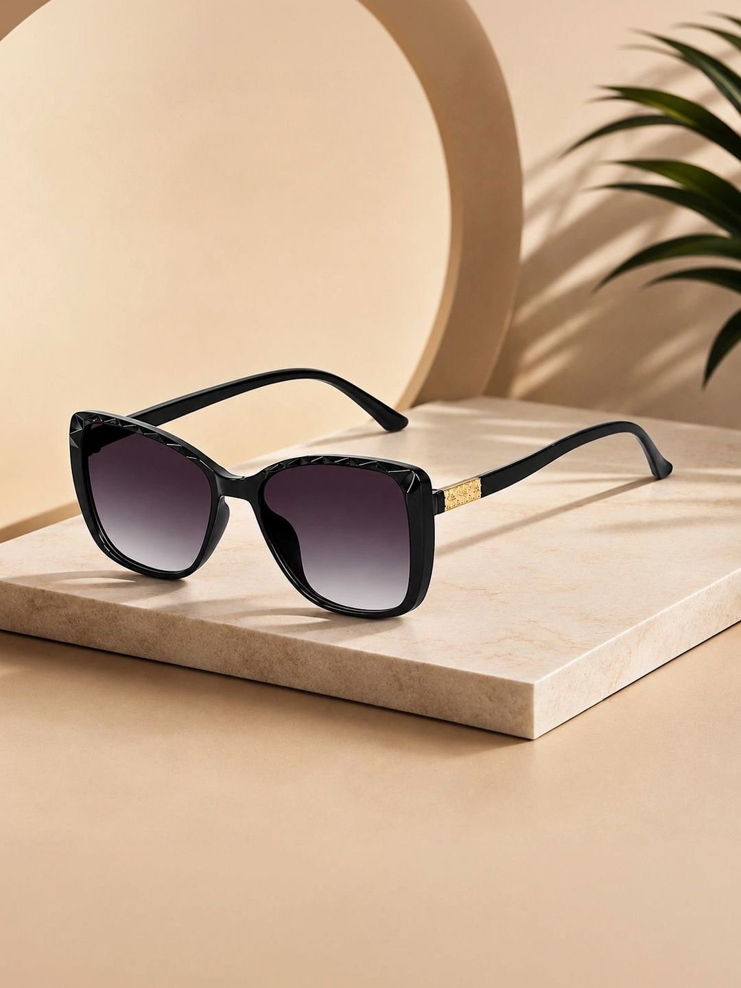 EYELLUSION Women Grey Lens & Black Oversized Sunglasses with-picture-32