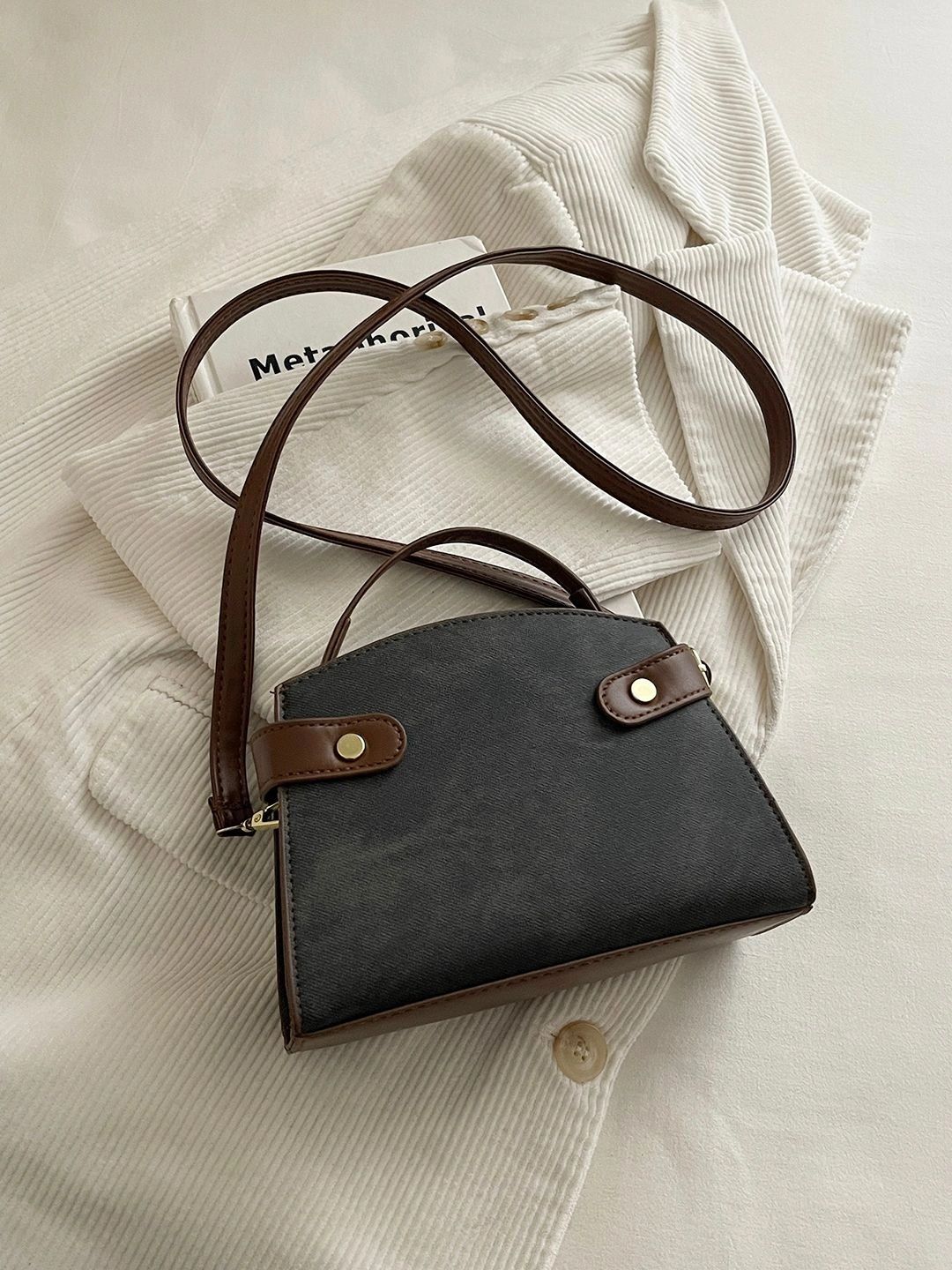 Lara Karen Textured PU Structured Satchel-picture-12