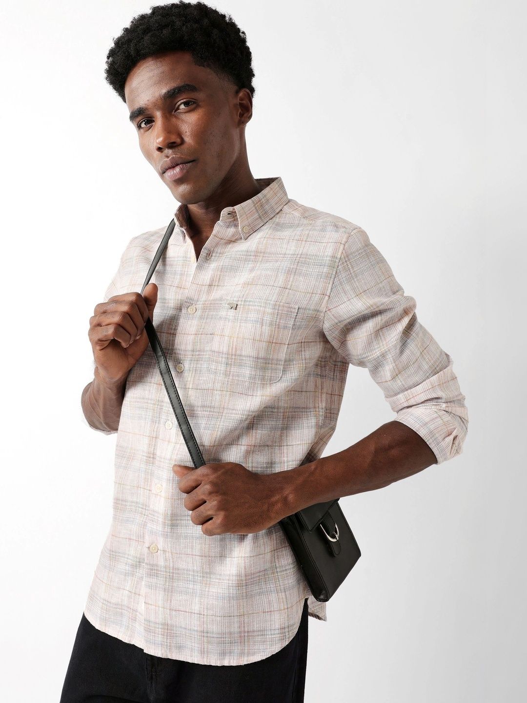 THE BEAR HOUSE Men Slim Fit Checked Casual Shirt-picture-34