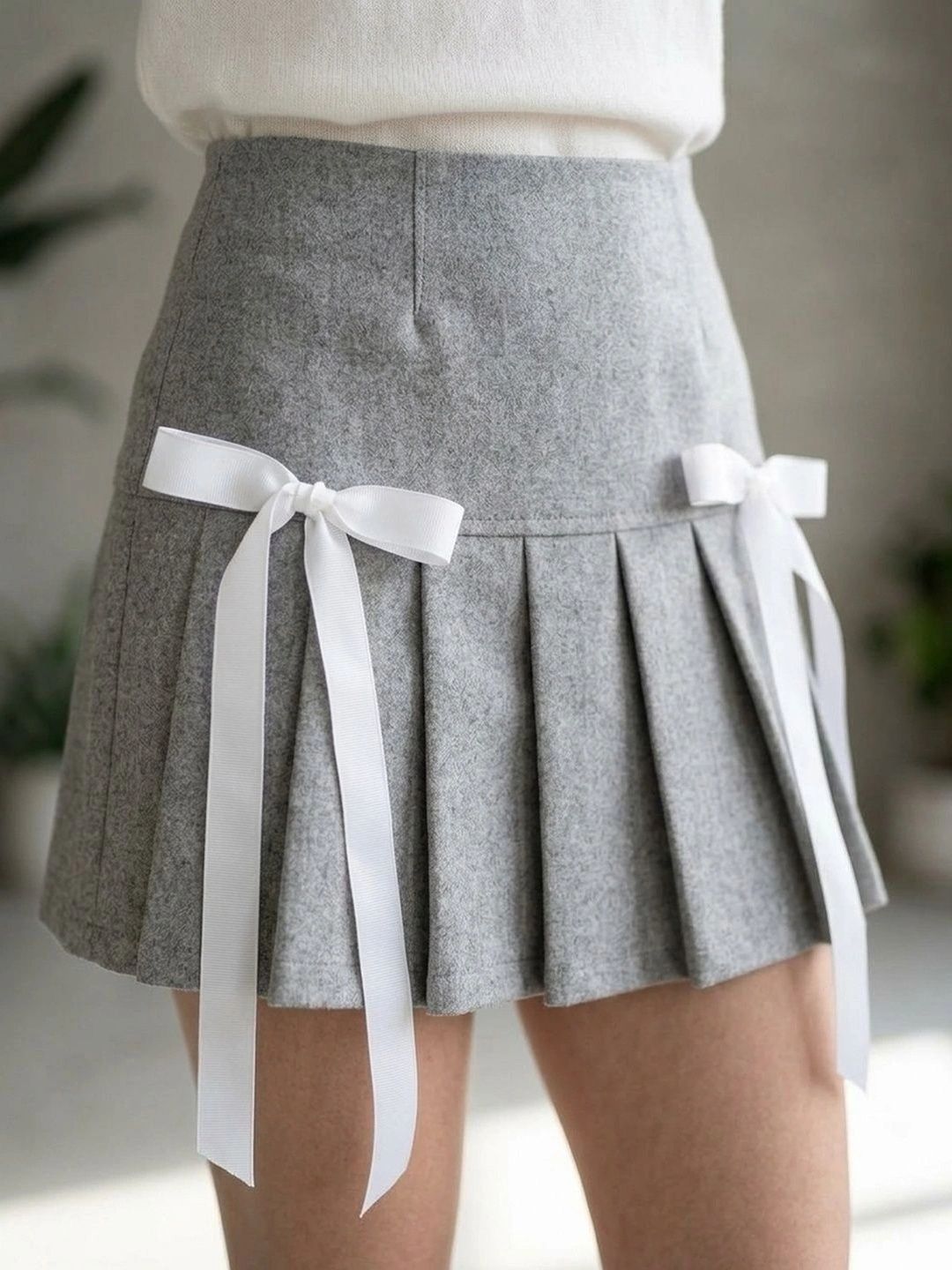 Suo Women Frills Bows and Ruffles Mini A-Line Skirt-picture-32