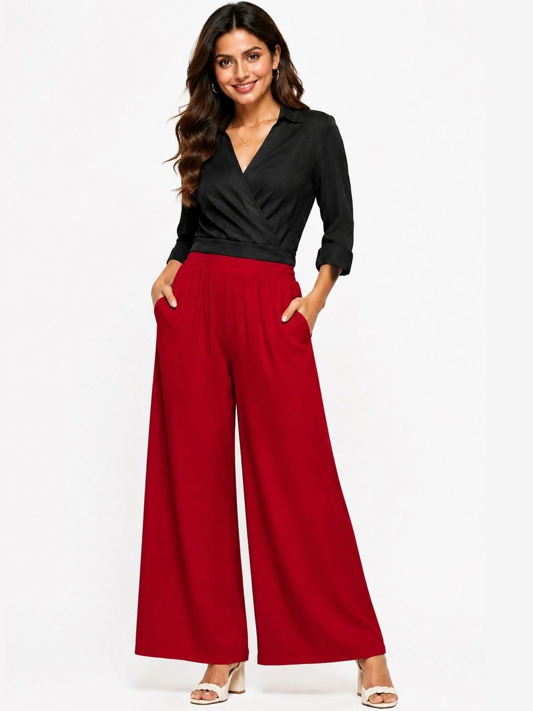 Thrifty Thread Women Knitted Palazzos-picture-47