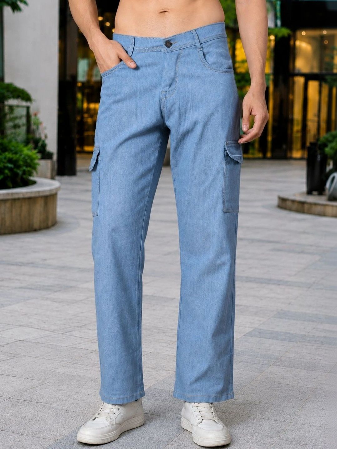 HERE&NOW Men Classic Cargos Trousers-picture-24