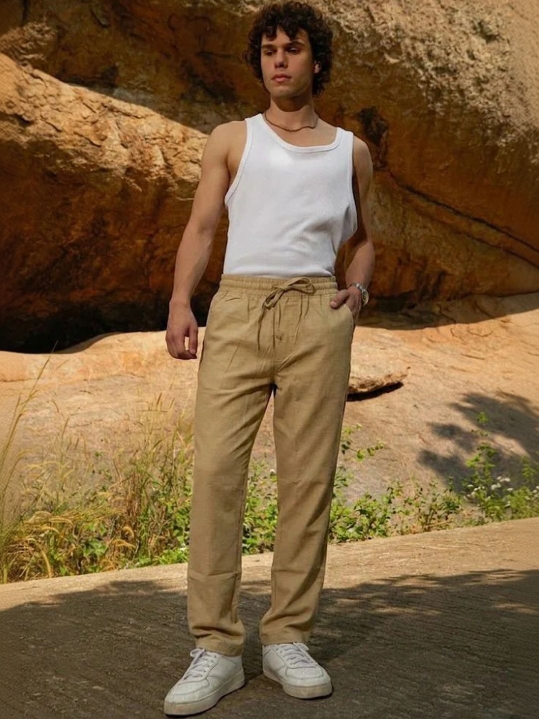 D'AVARRIO Men Relaxed Trousers-picture-10