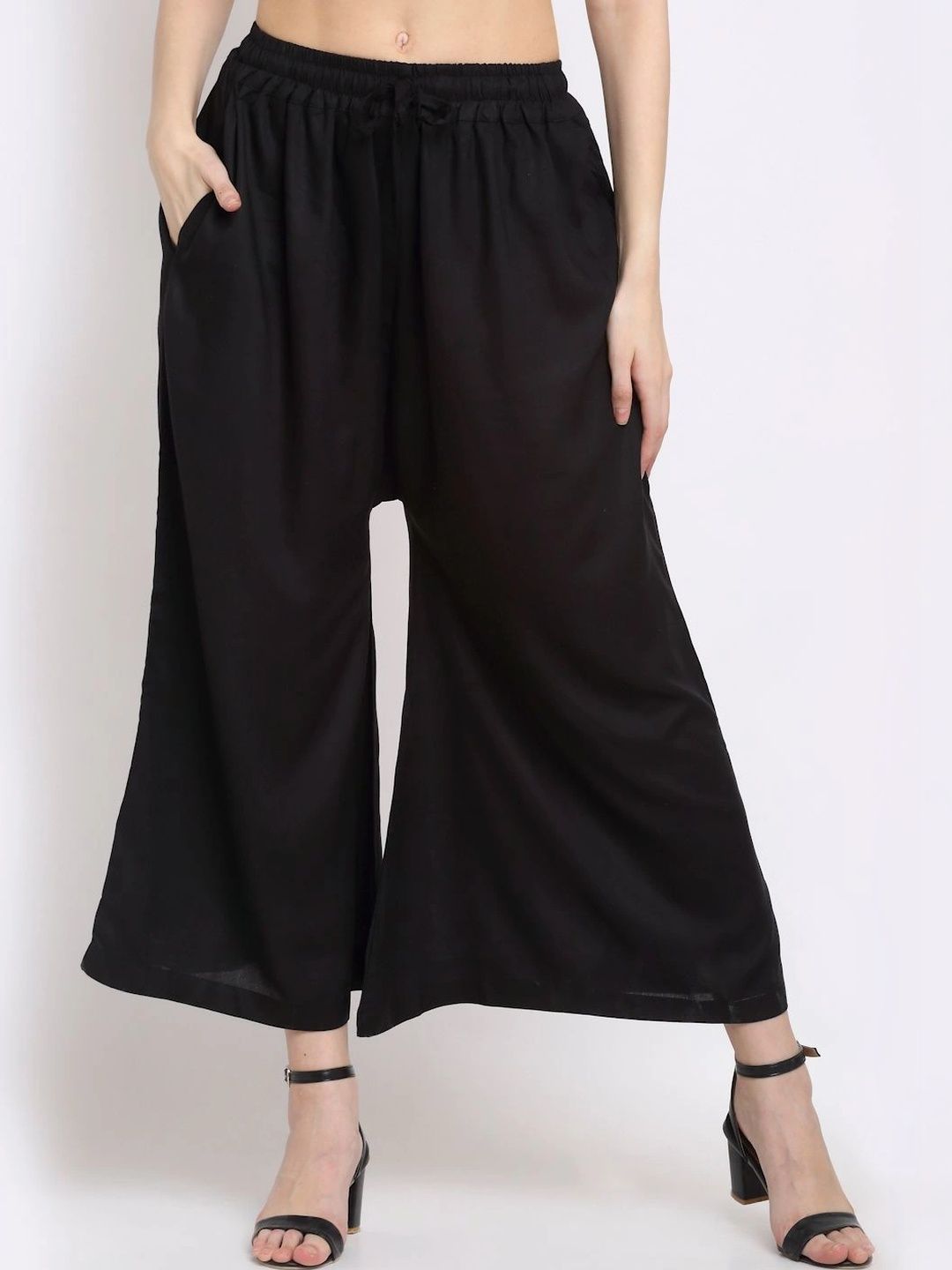 KALINI Women Cropped Ethnic Palazzos-picture-24