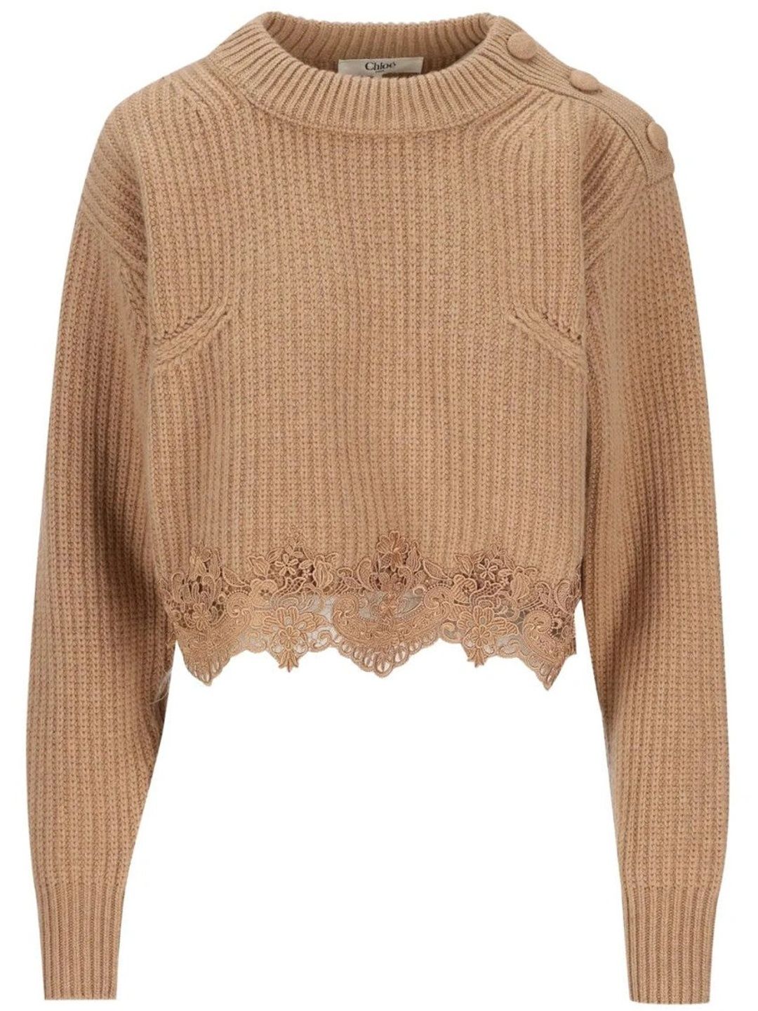 Chloe Women Ribbed Woollen Crop Pullover-picture-28