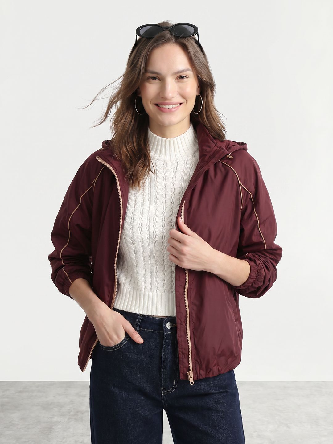 Mast & Harbour Hooded Windcheater Jacket-picture-47