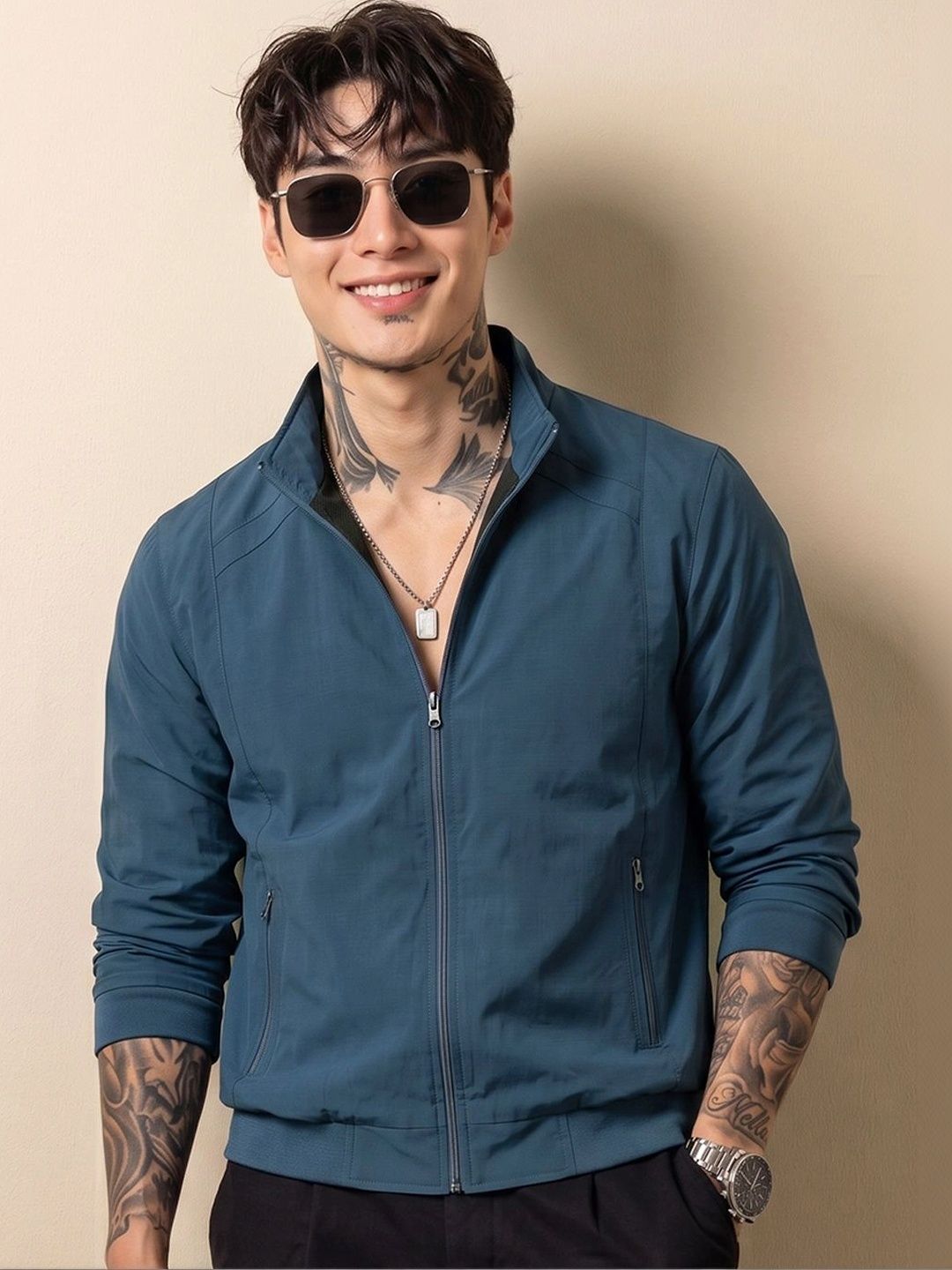 CLOUD COTTON Men Lightweight Bomber Jacket-picture-41