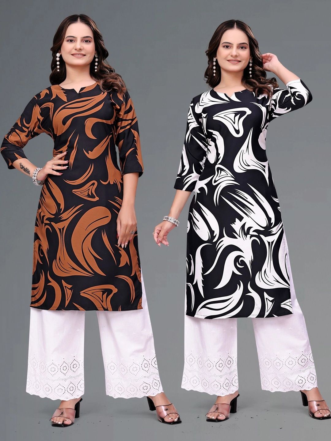 SHAIBO SAREE Printed Pure Crepe Kurti-picture-28