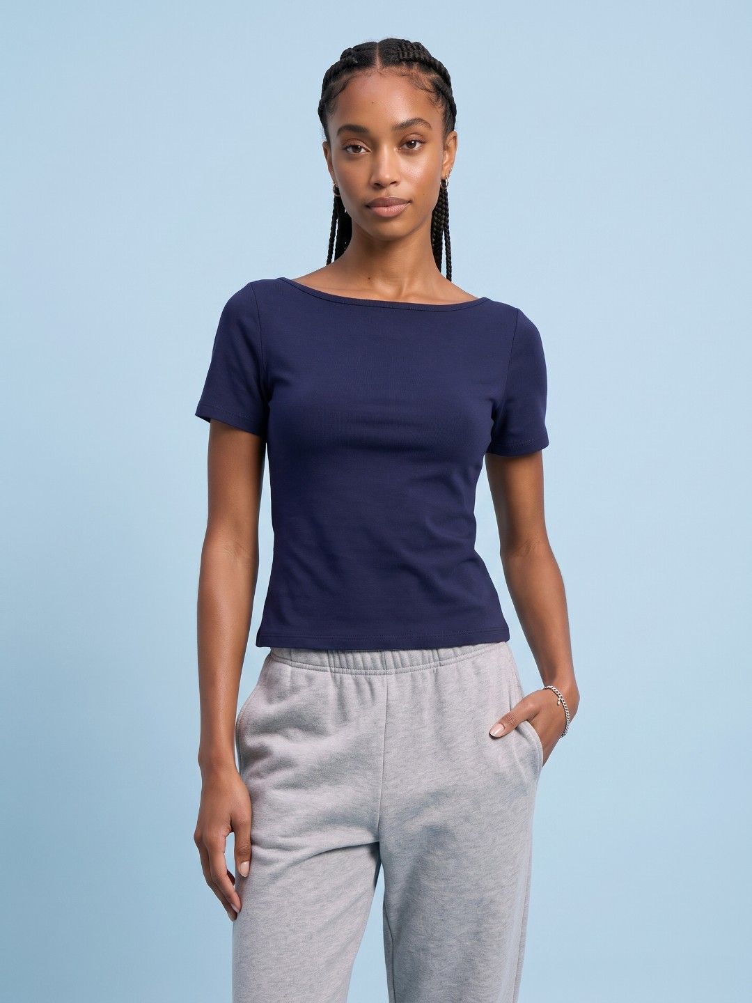SPORT STREET by glitchez Boat Neck Fitted Top-picture-21