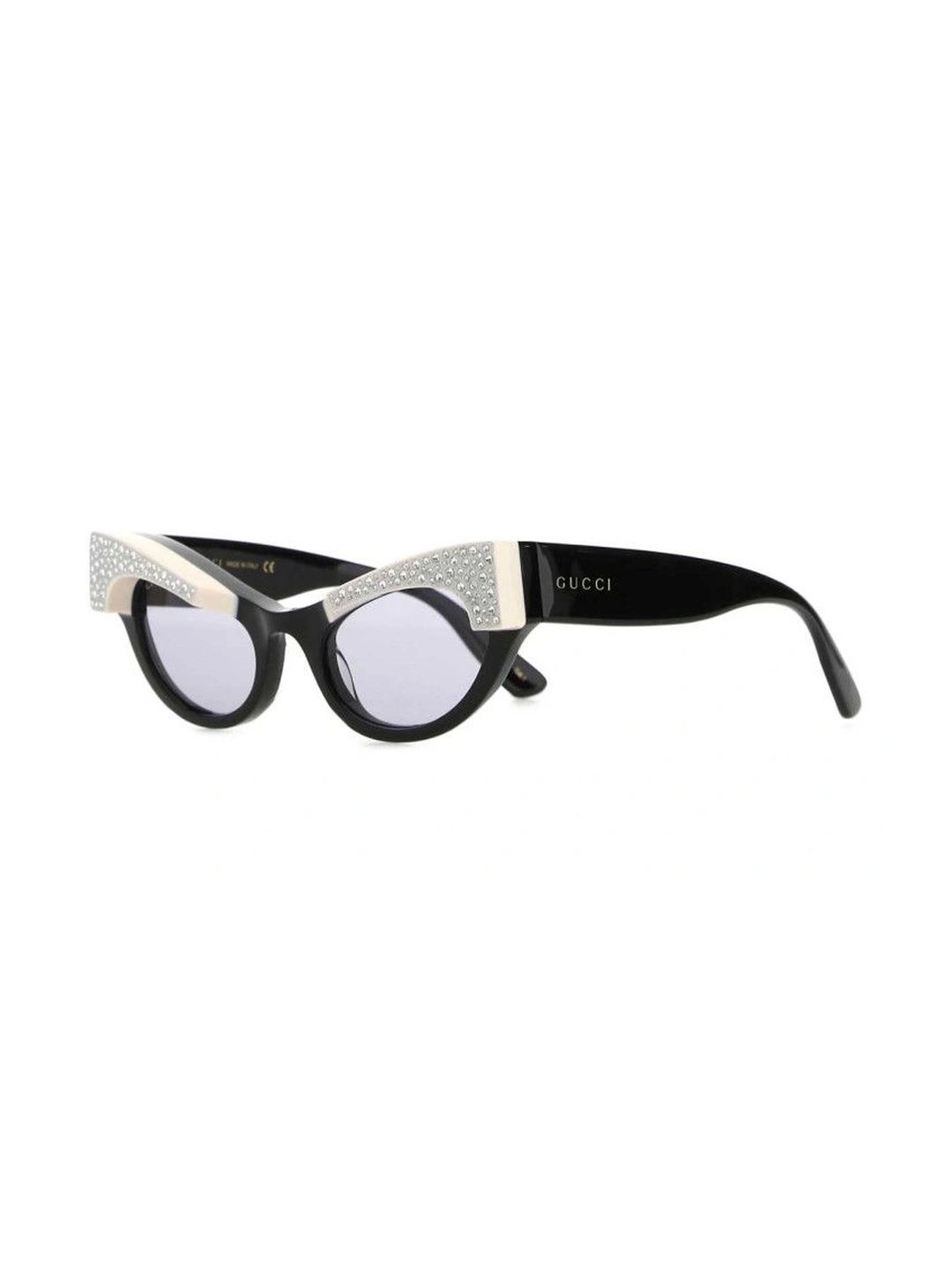 Gucci Women Grey Lens & Black Cateye Sunglasses with-image-27
