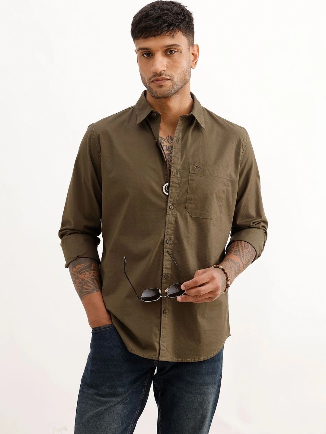 WROGN Men Slim Fit Casual Shirt-picture-20