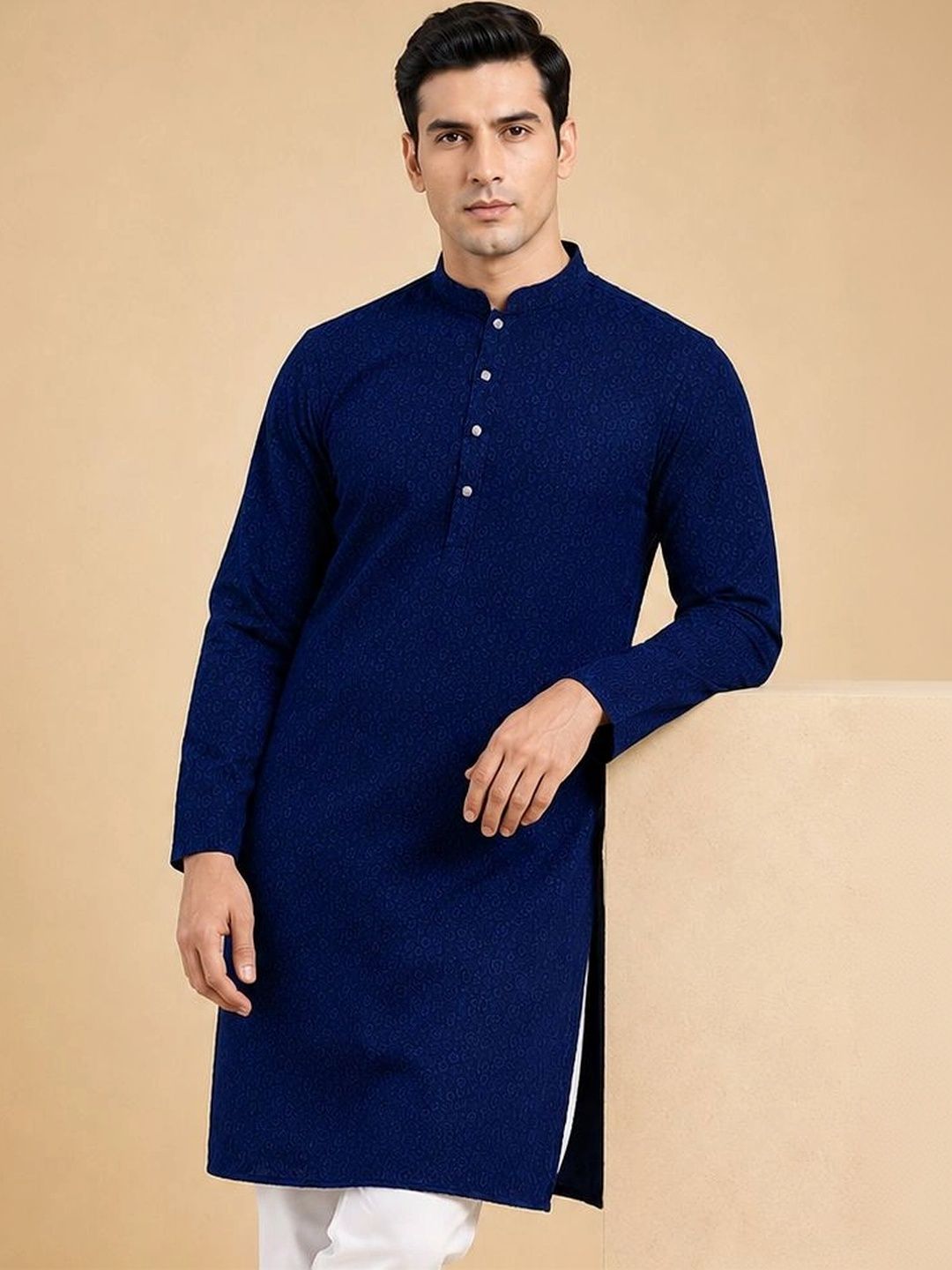 House of Pataudi Men Kurta-picture-49