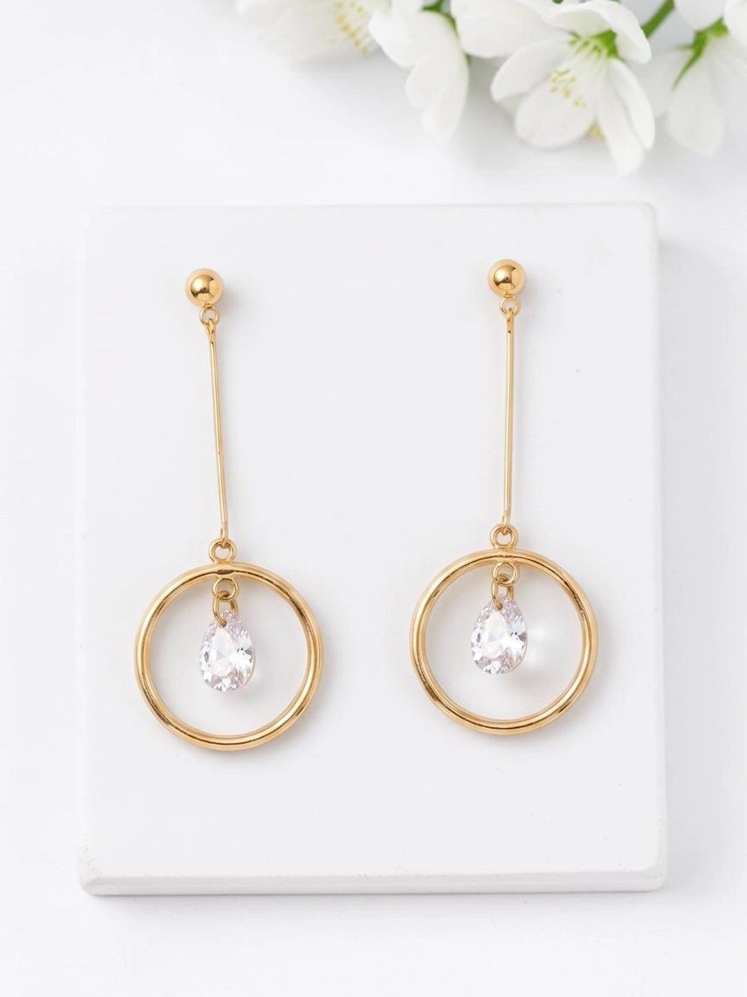 AVANT-GARDE PARIS Circular Drop Earrings-image-49