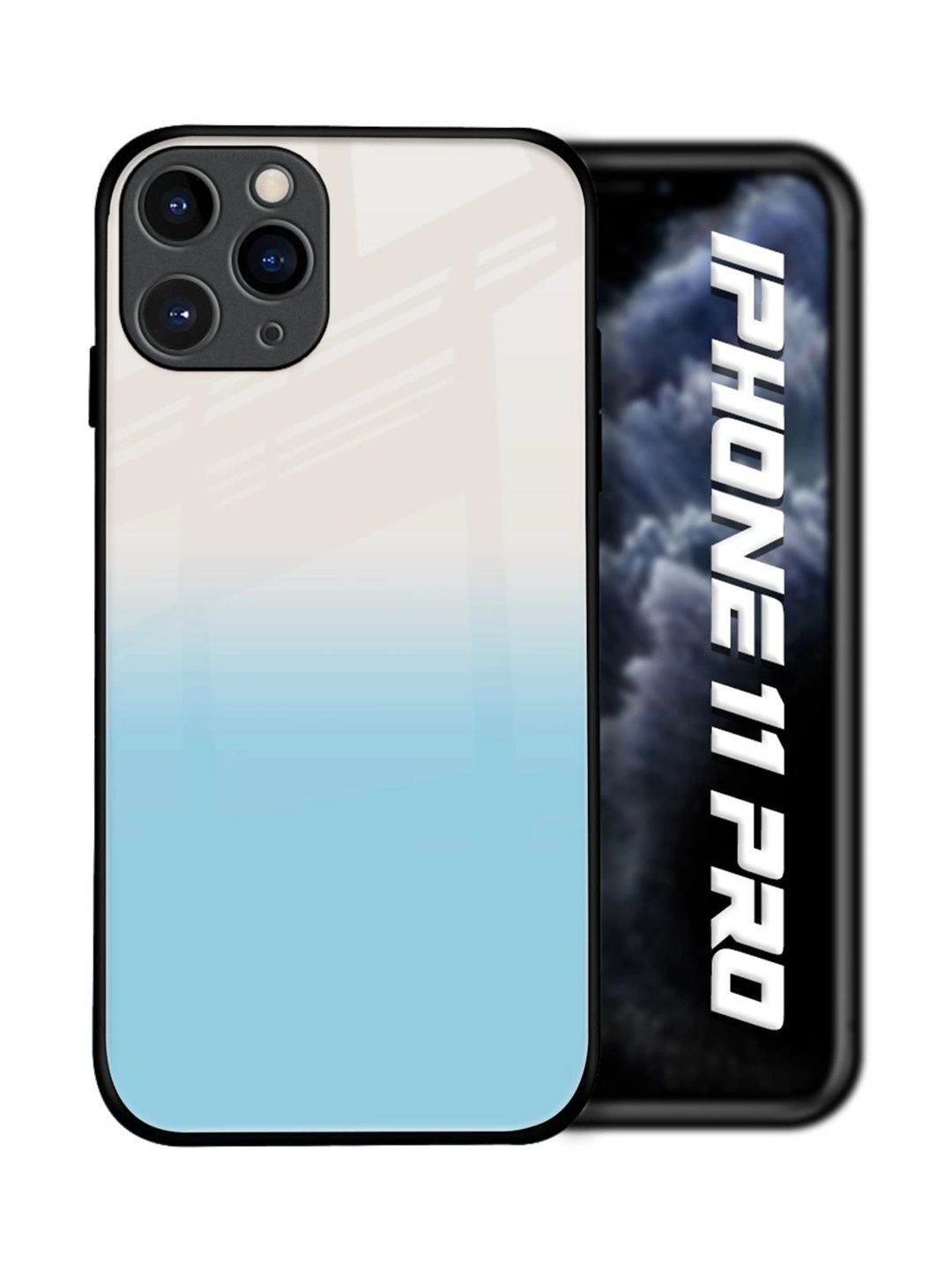 QRIOH Solid Printed iPhone 11 Pro Back Case Mobile Accessories-picture-54