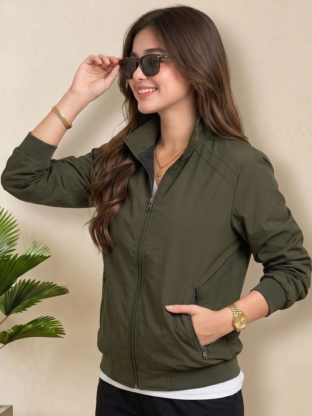 CLOUD COTTON Women Lightweight Bomber Jacket-picture-21