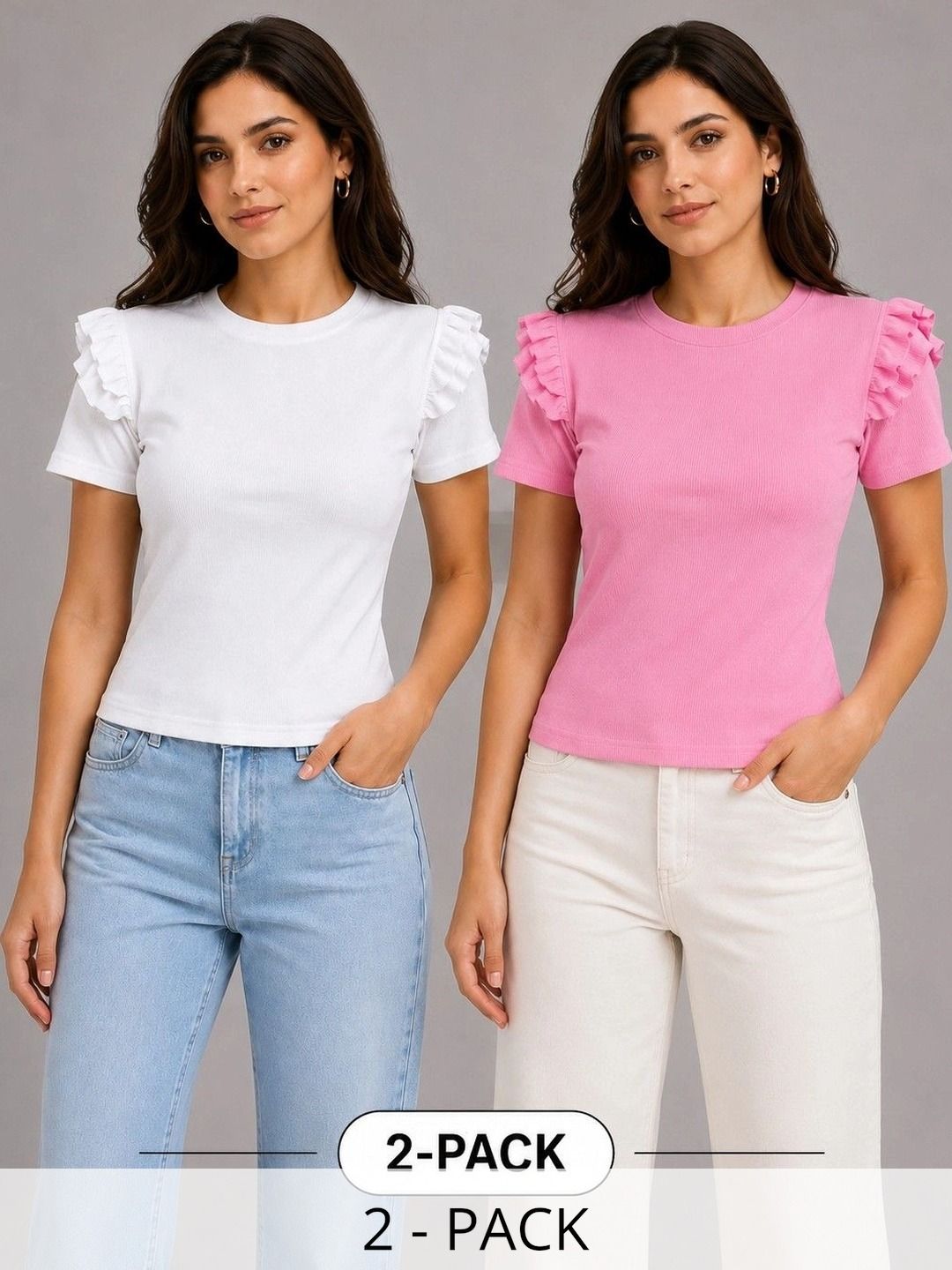 Bitterlime Ruffles Cotton Top-picture-43