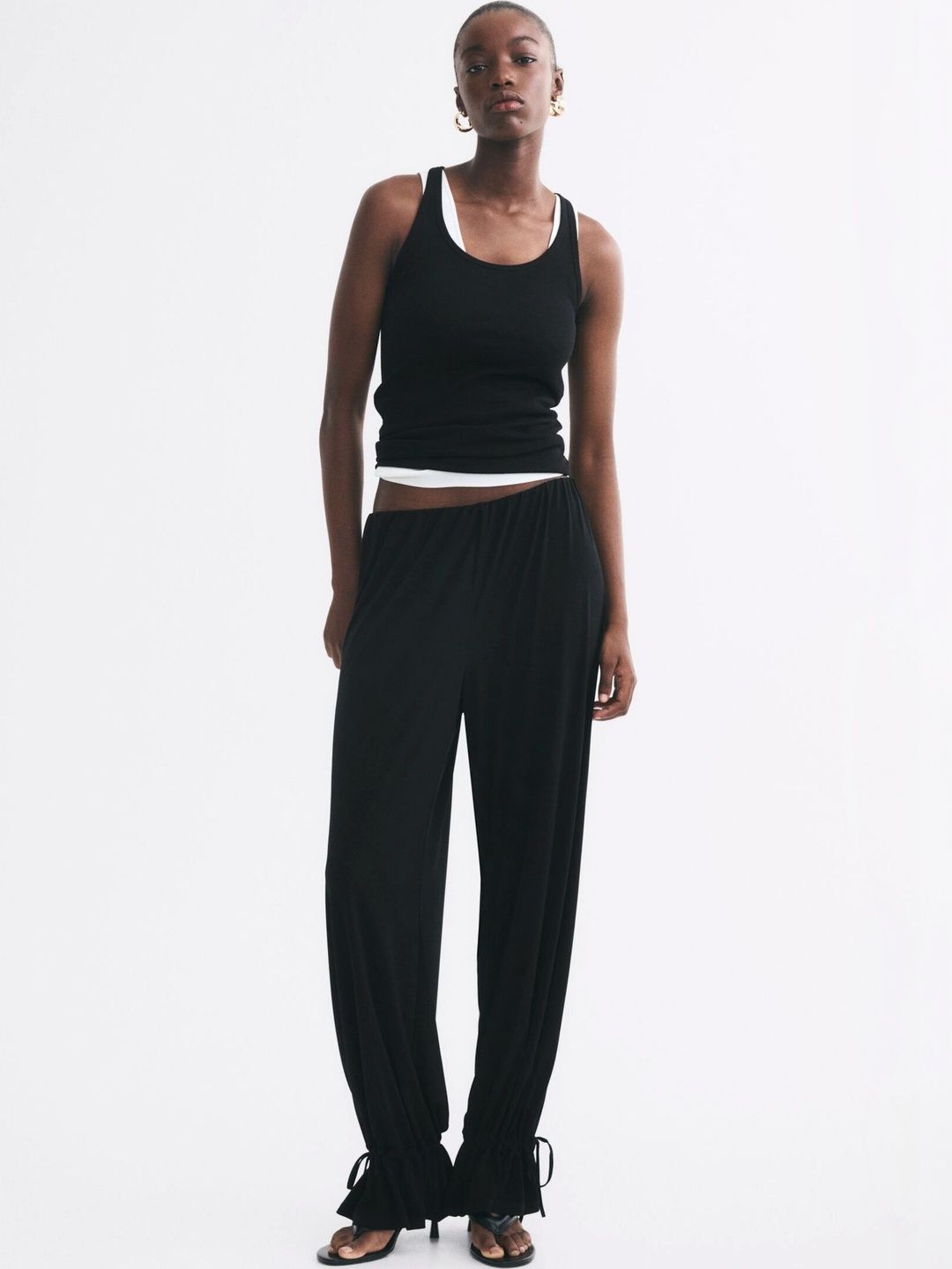 H&M Women Tie-Detail Balloon Trousers-picture-21