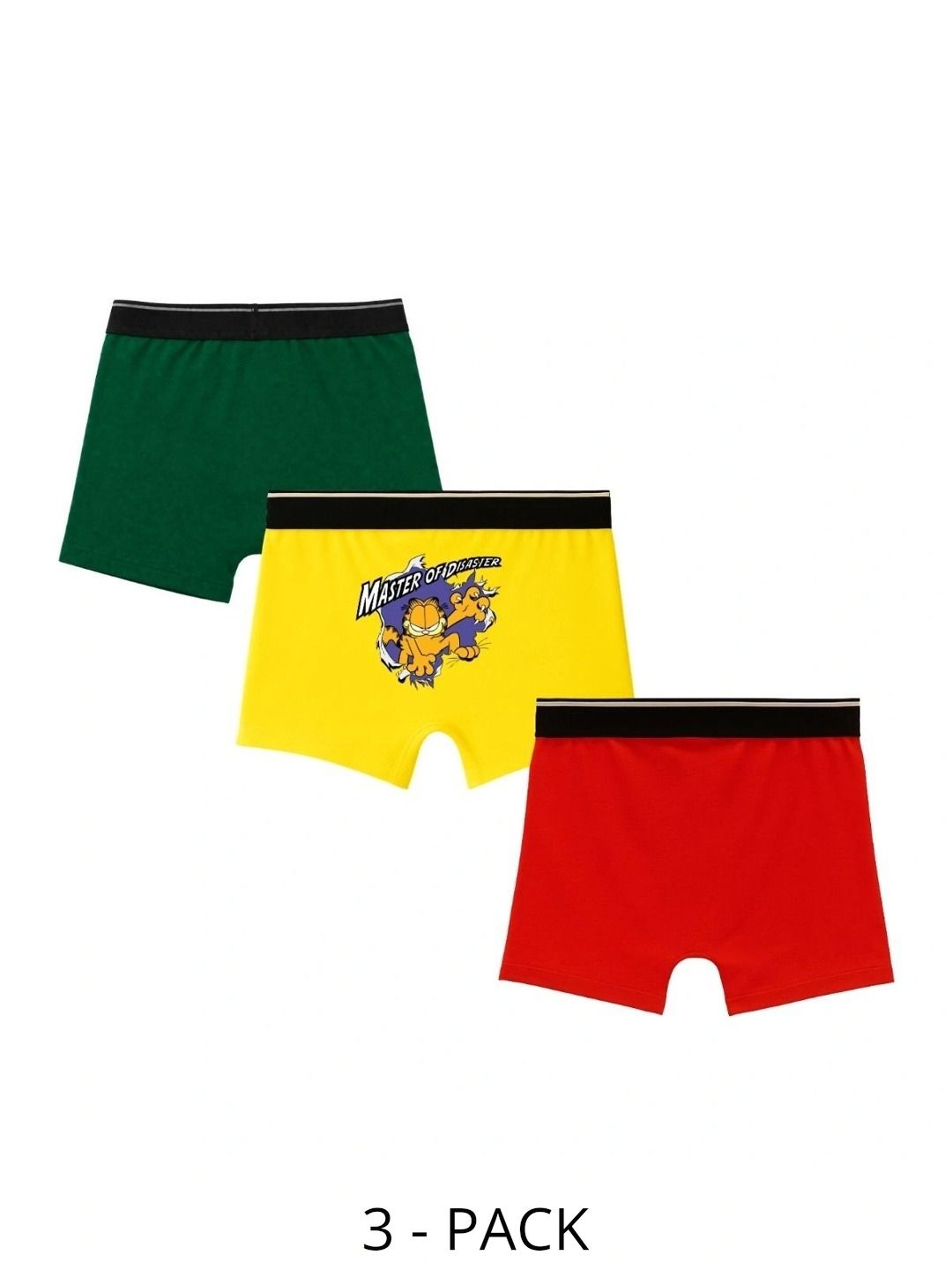 Button Bear Boys Pack of 3 Cotton Blend Printed Trunks-picture-12
