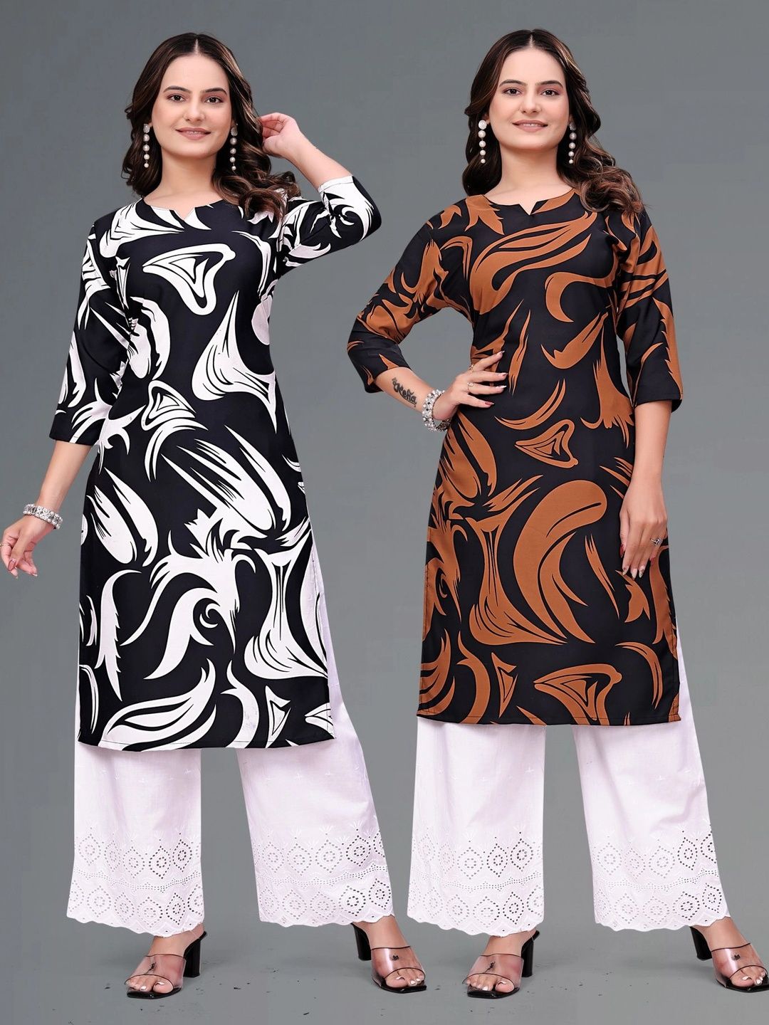 MANDIV FASHION Printed Pure Crepe Kurti-picture-10