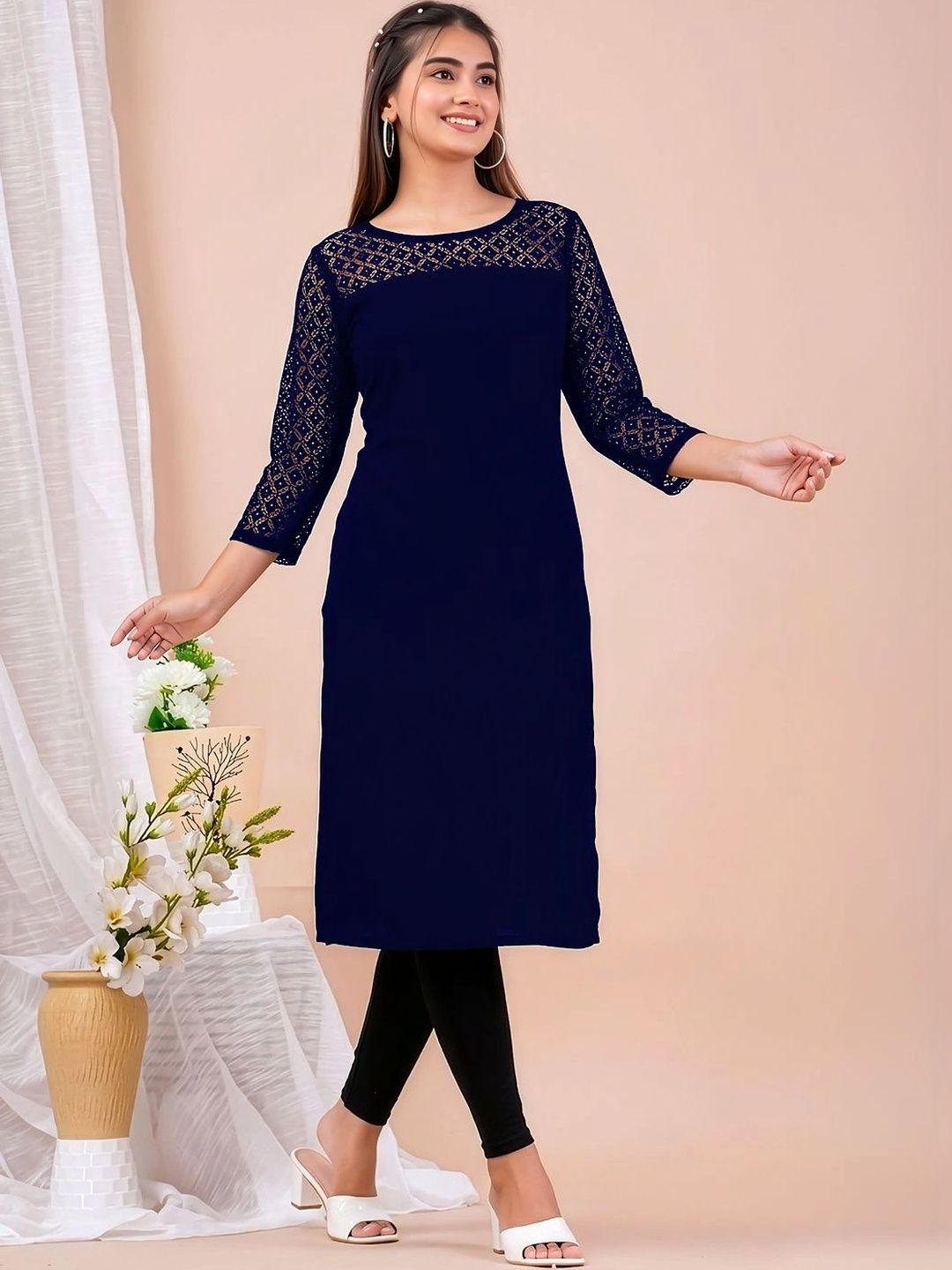 Dream Beauty Fashion Woven Design Kurti-picture-23