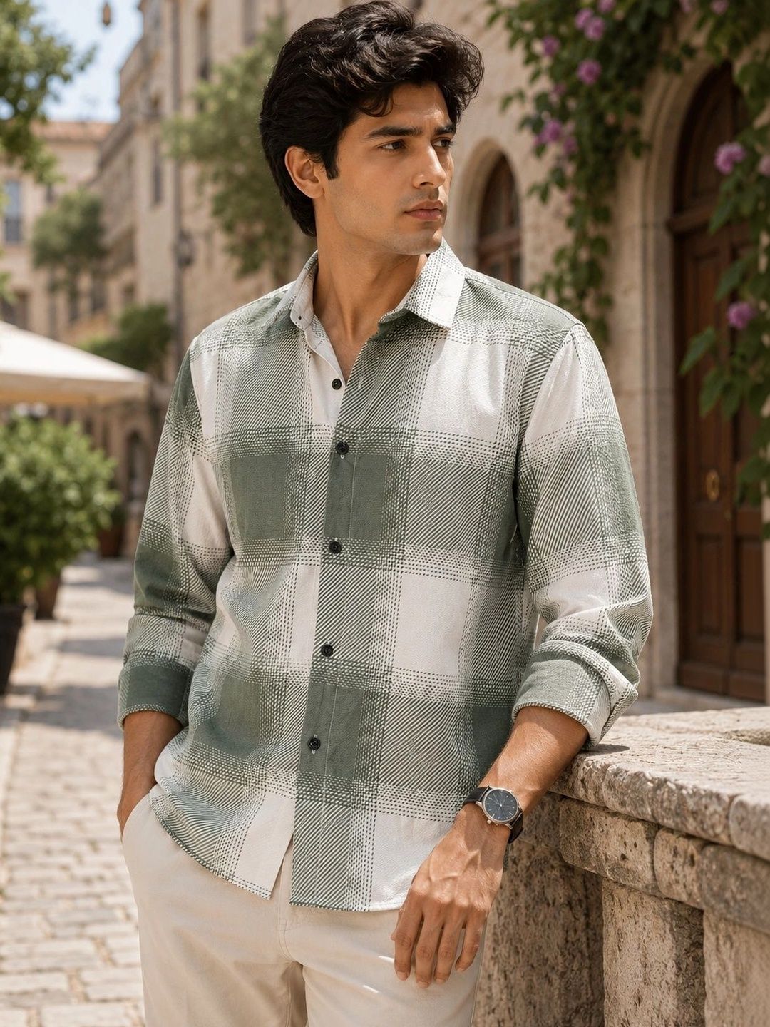 Blezza Men Checked Casual Shirt-picture-48