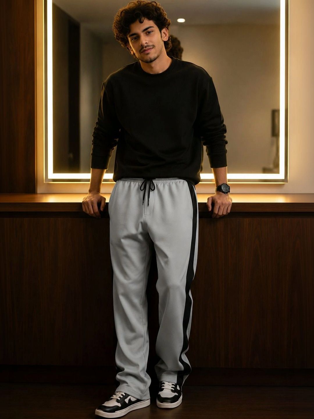 SZN Men Regular Fit Colourblocked Training Track Pants-picture-36