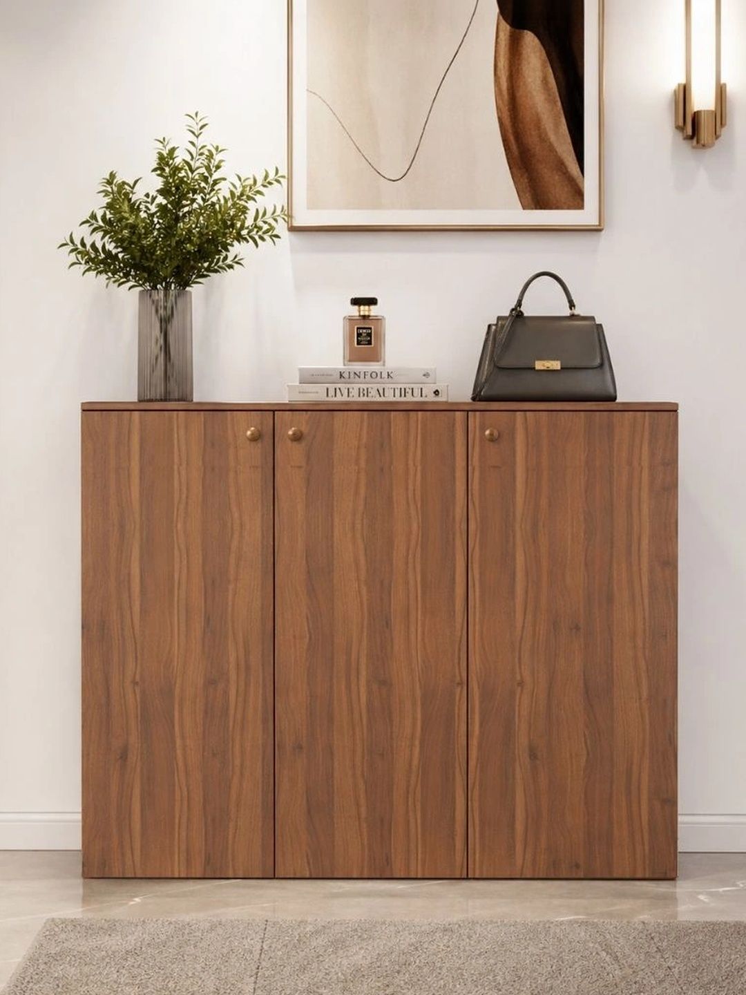 SPYDER CRAFT Wood Brown Multipurpose Engineered Wood Console Storage Cabinet-image-23