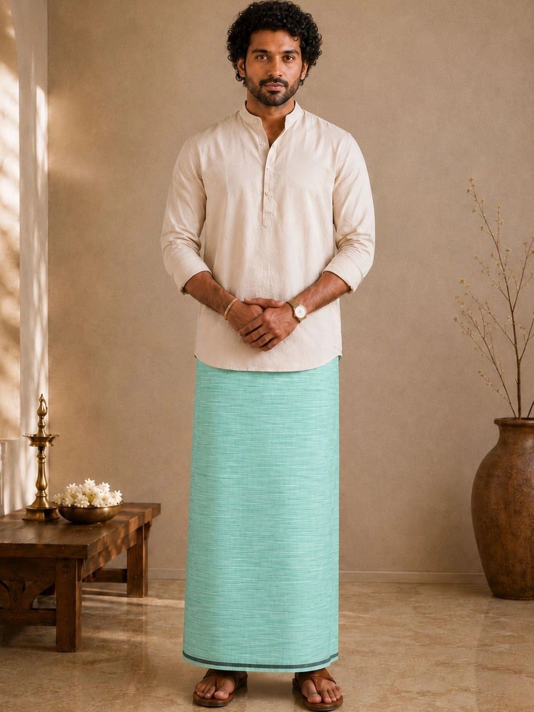 Sac Shree Aparajeet Creations Men Cotton Dhoti Dhotis-picture-13