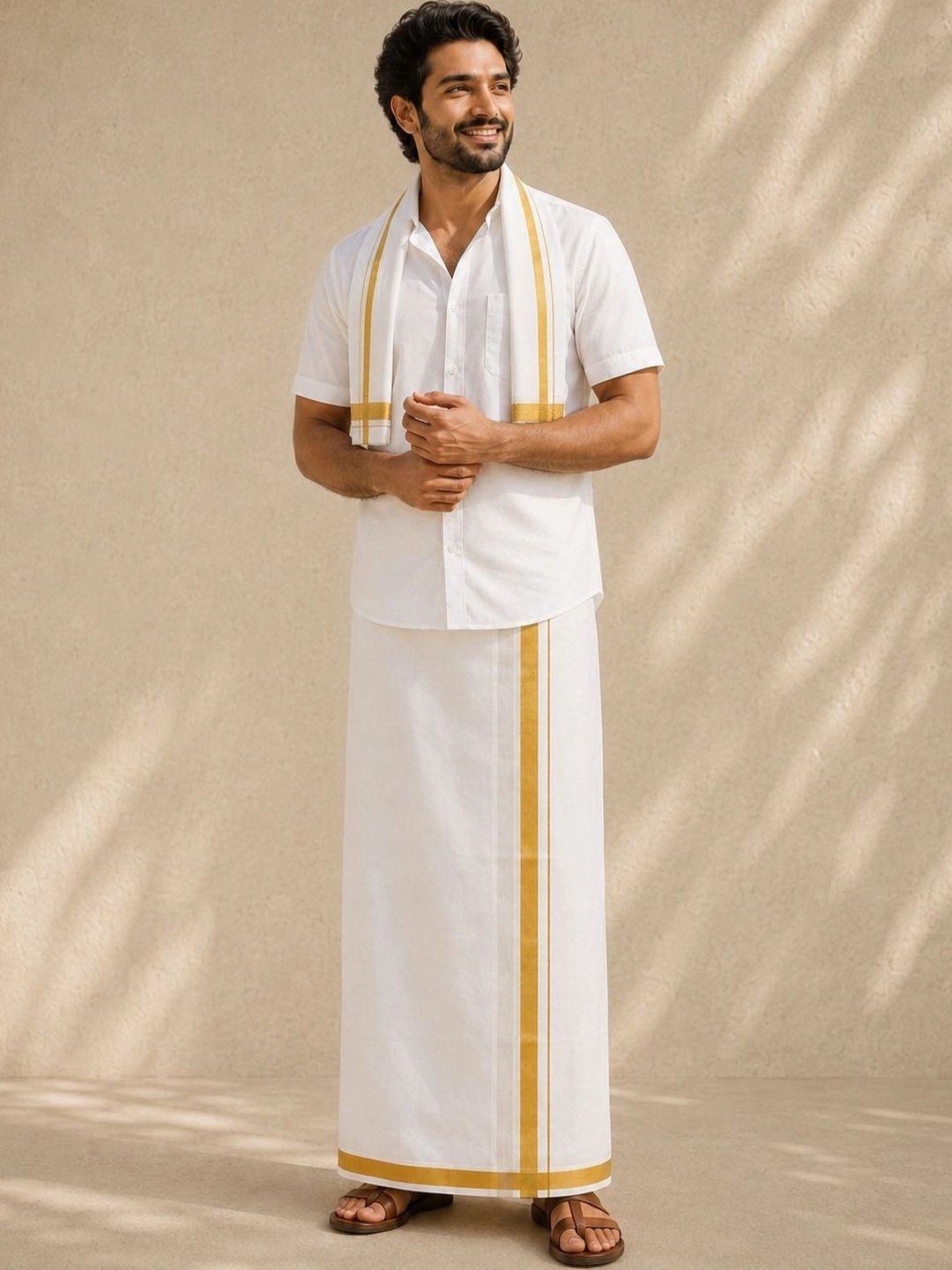 Sac Shree Aparajeet Creations Men Cotton Dhoti Dhotis-picture-48