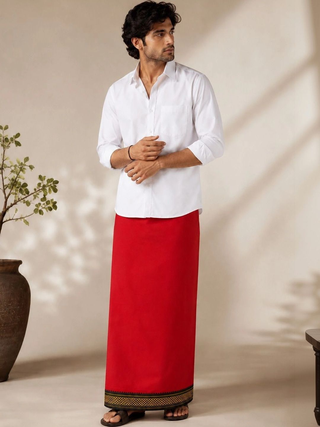 Sac Shree Aparajeet Creations Men Cotton Dhoti Dhotis-picture-26