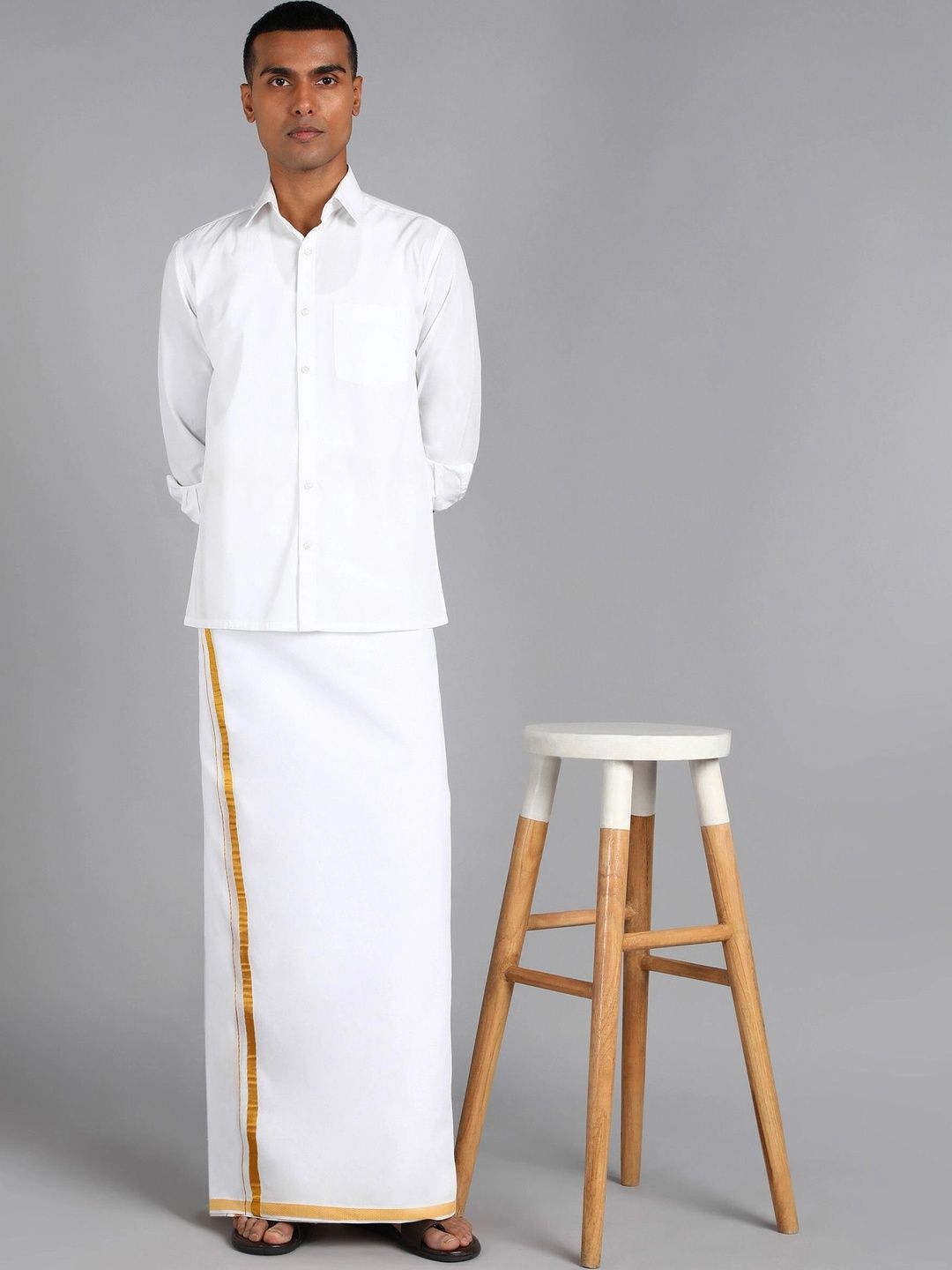 Sac Shree Aparajeet Creations Men Cotton Dhoti Dhotis-picture-20