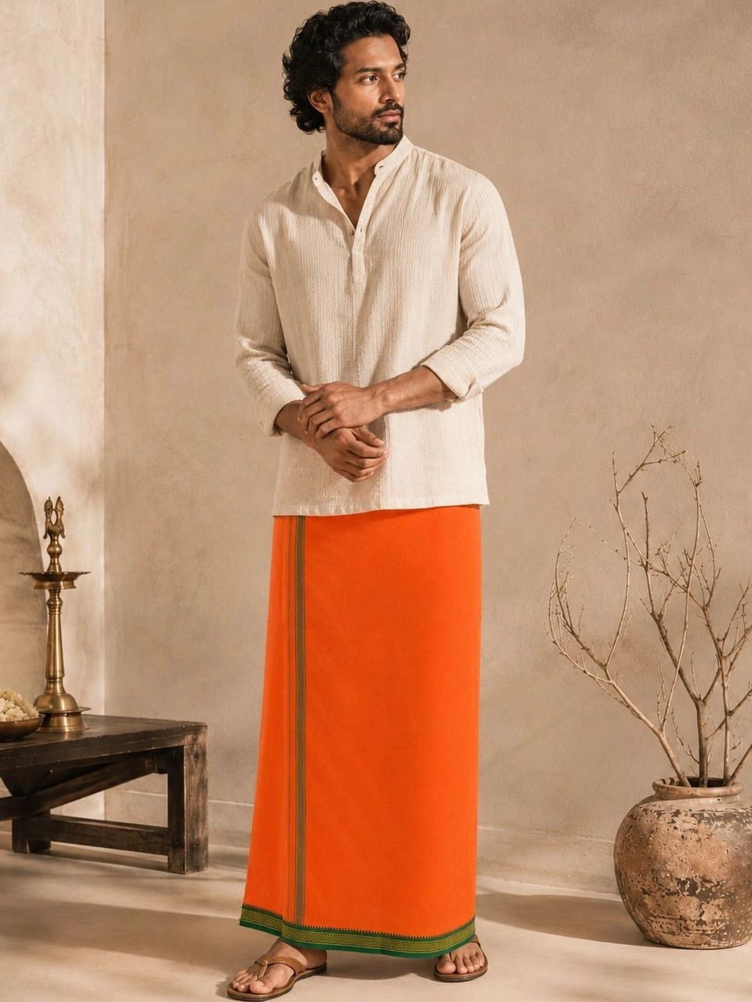 Sac Shree Aparajeet Creations Men Cotton Dhoti Dhotis-picture-29
