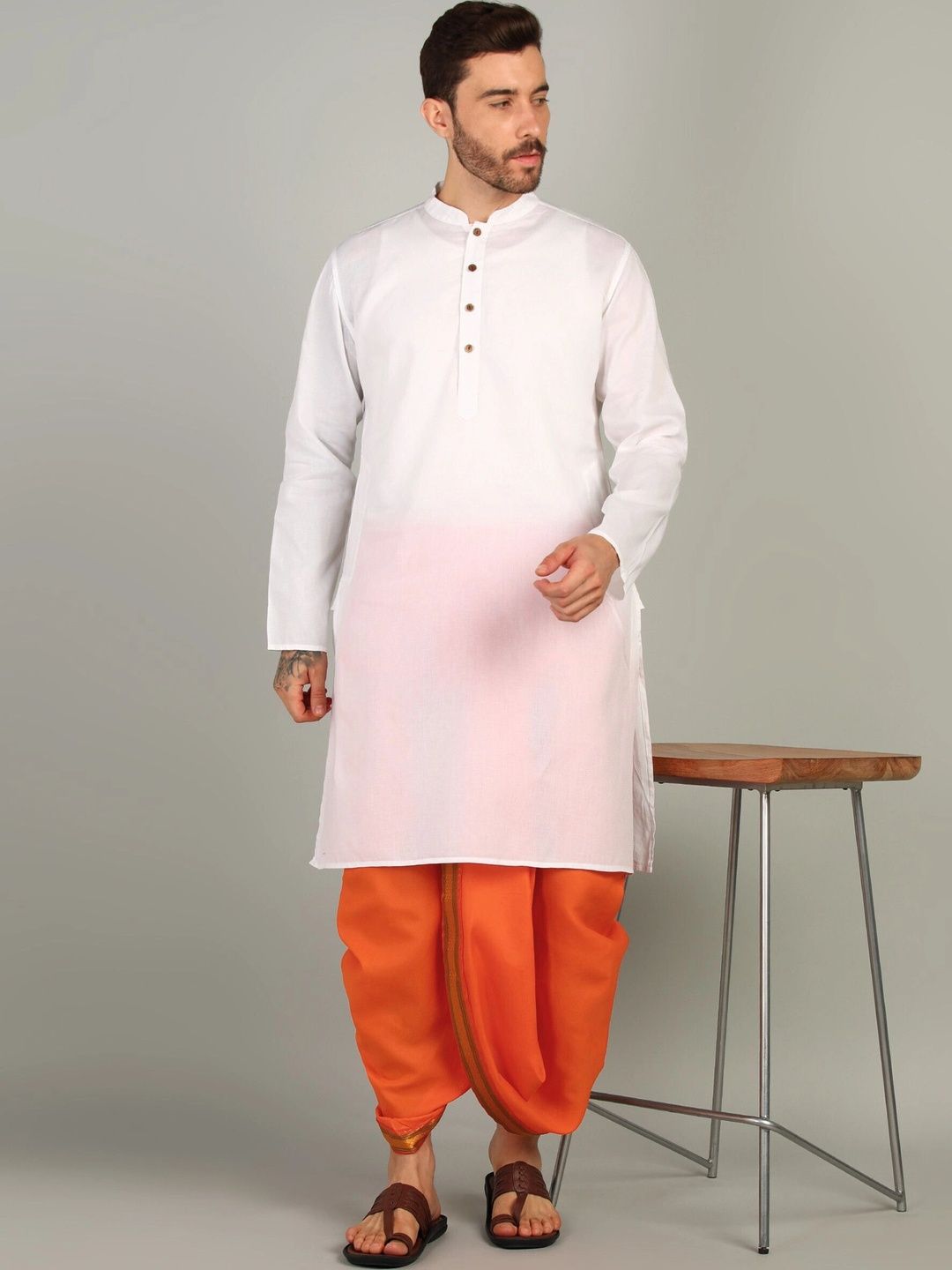 Radhika Handloom Men Dhoti Dhotis-image-48