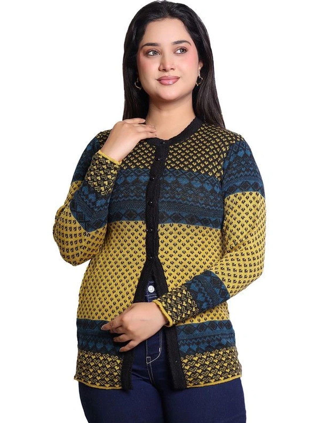 Grand Line Women Printed Cardigan-picture-22