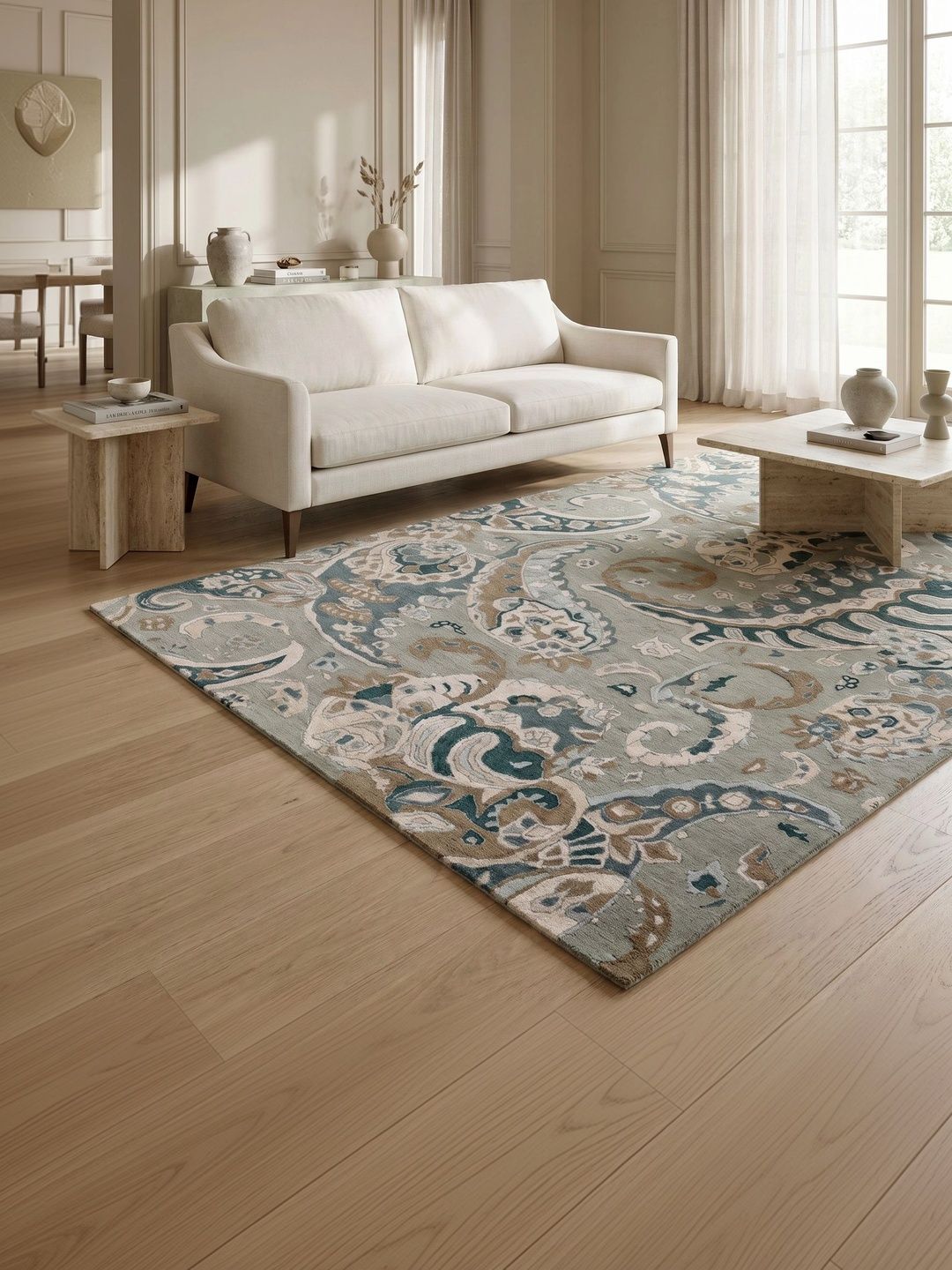Jaipur Rugs Blue Traditional Hand-Tufted Woollen Carpet-picture-10