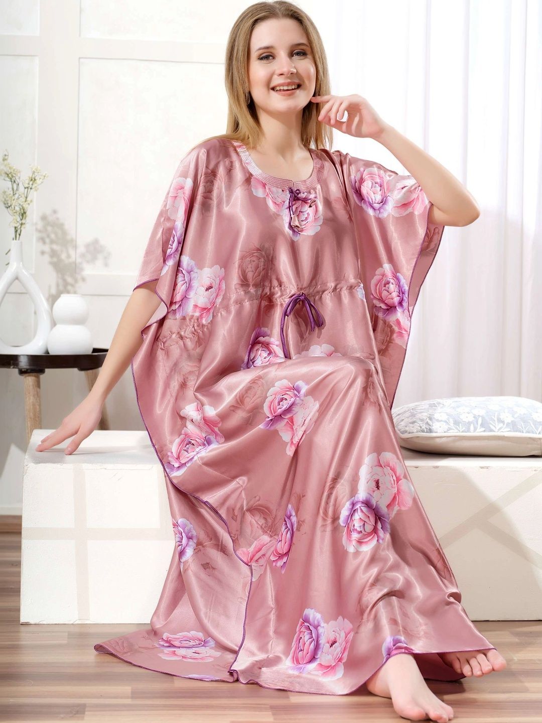 PRINCESS NIGHTWEAR Printed Maxi Nightdress-picture-38