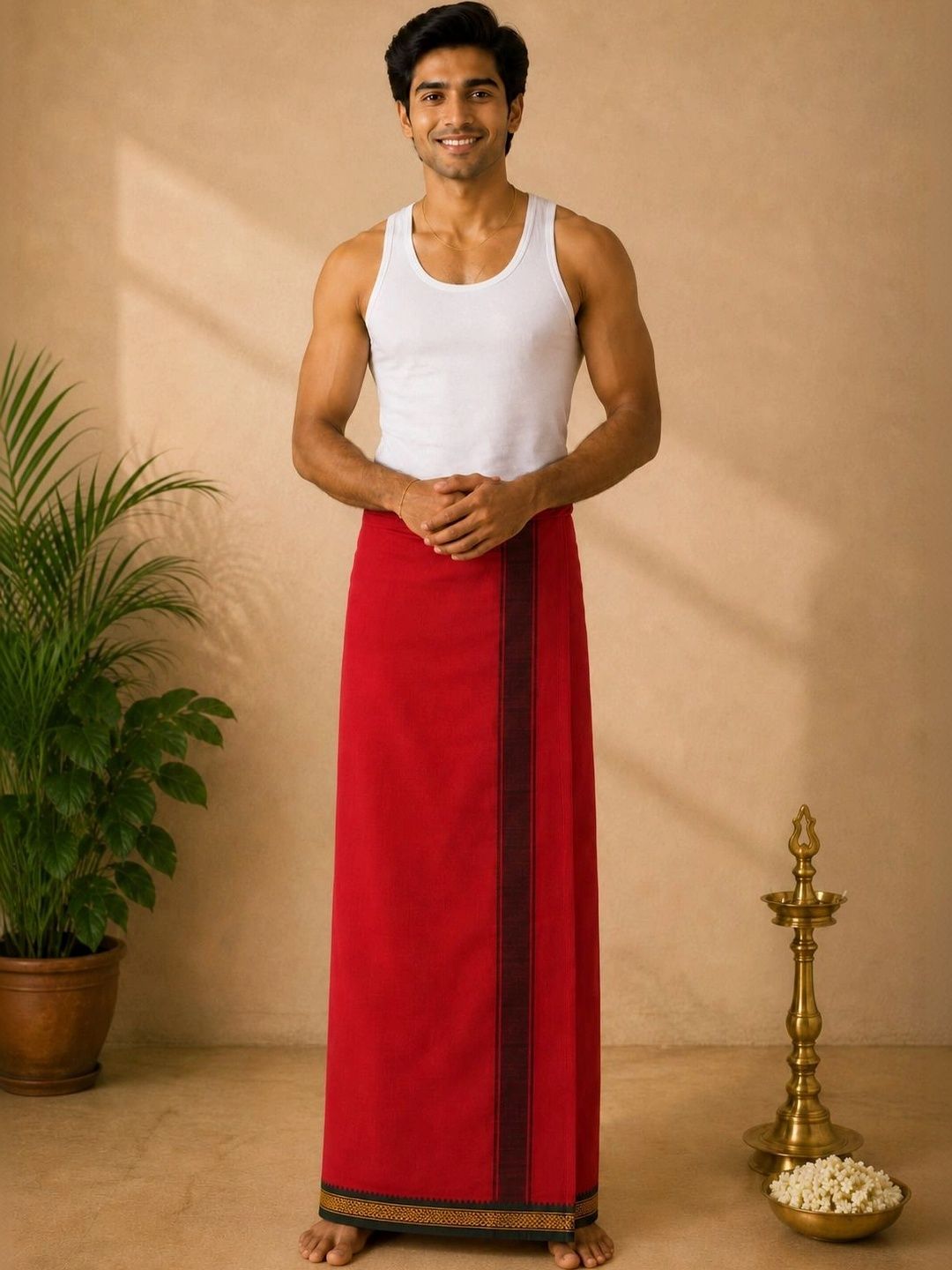 Sac Shree Aparajeet Creations Men Cotton Dhoti Dhotis-picture-37
