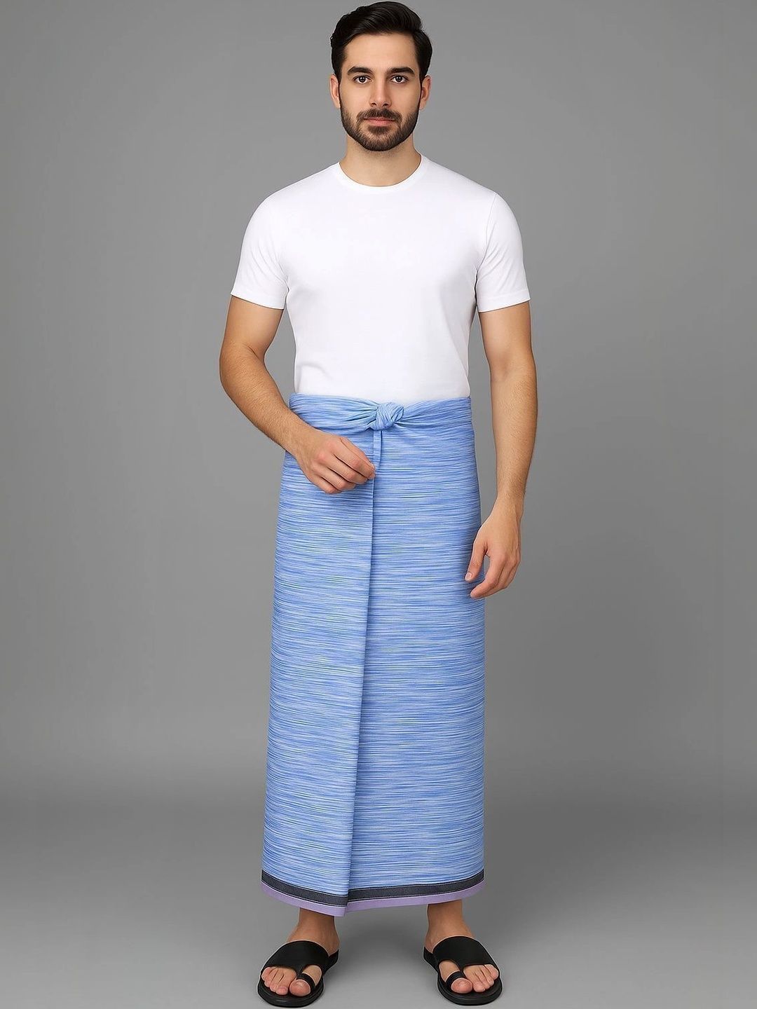 Radhika Handloom Men Striped Cotton Dhoti Dhotis-picture-38