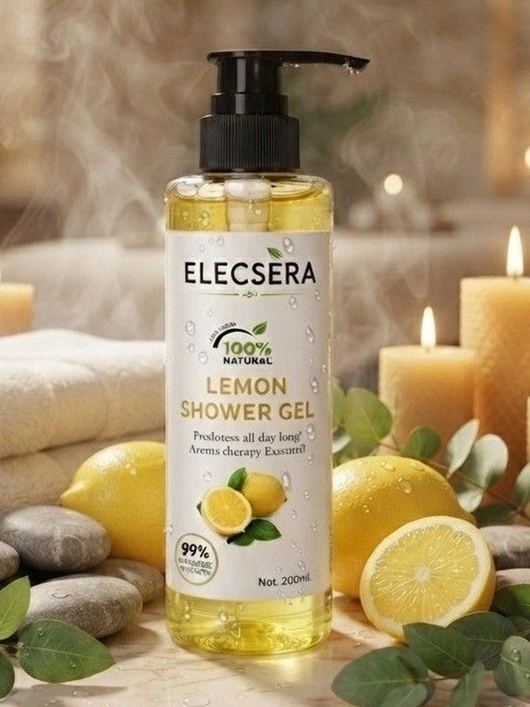 Elecsera Lemon Shower Gel For Hydration - 200 ml-image-19