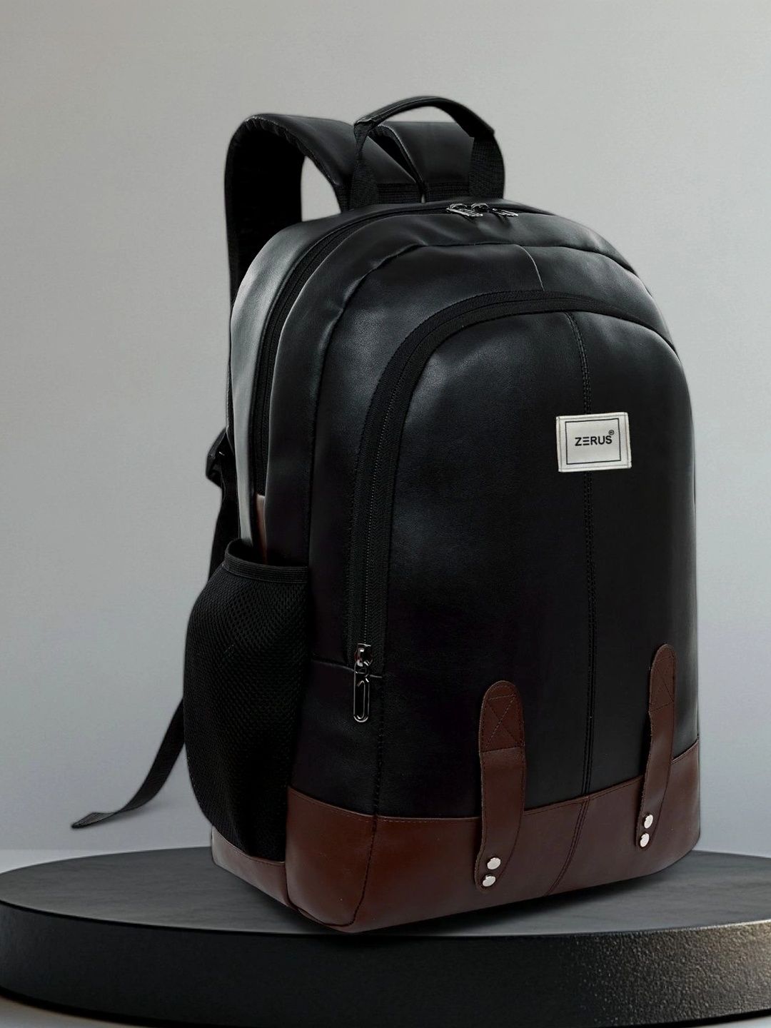 ZERUS Men Colourblocked Contrast Detail Backpack-picture-56