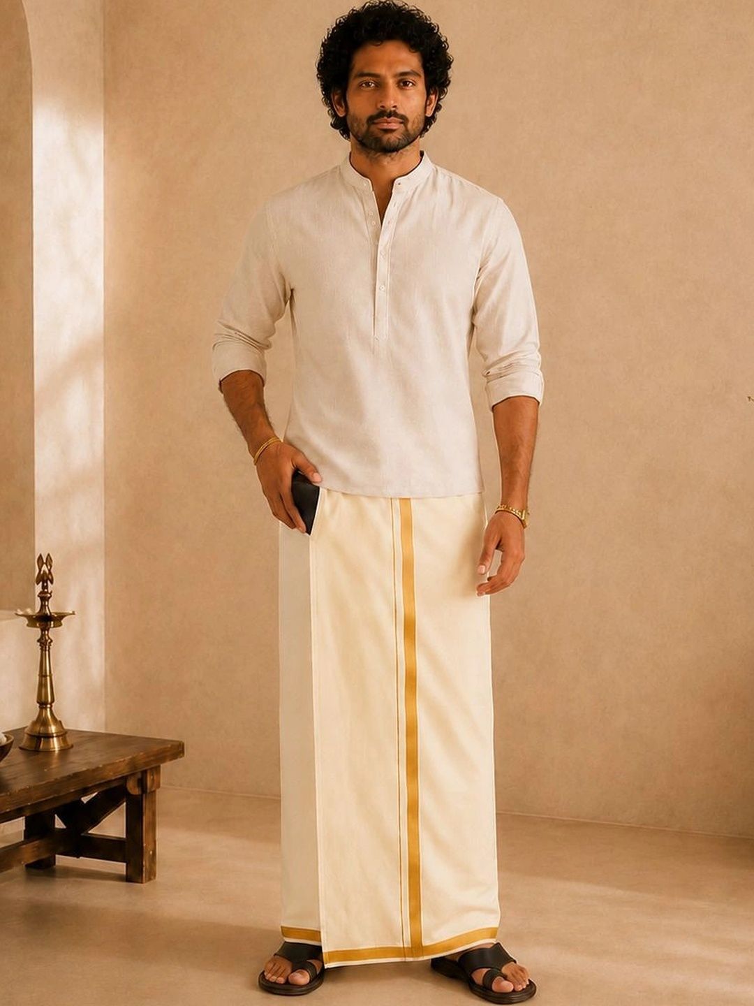 Sac Shree Aparajeet Creations Men Cotton Dhoti Dhotis-picture-31